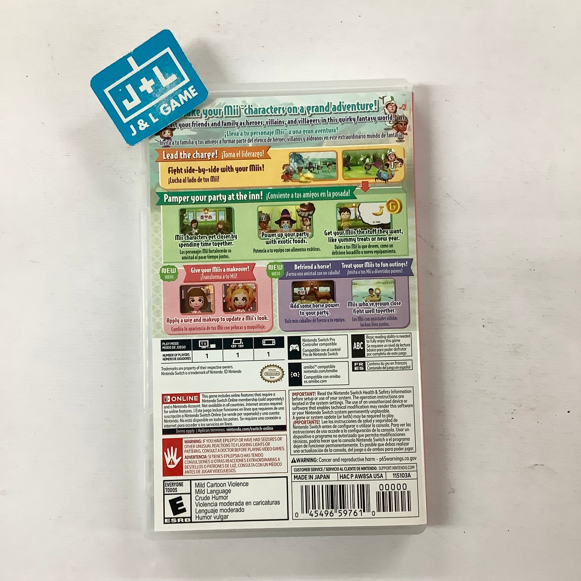 Miitopia - (NSW) Nintendo Switch [Pre-Owned] Video Games Nintendo   