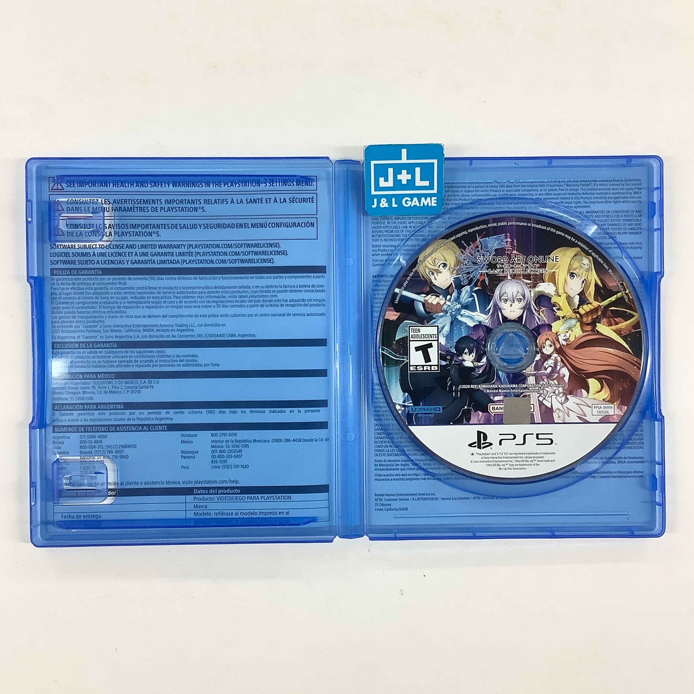 Sword Art Online: Last Recollection - (PS5) PlayStation 5 [Pre-Owned] Video Games BANDAI NAMCO Entertainment