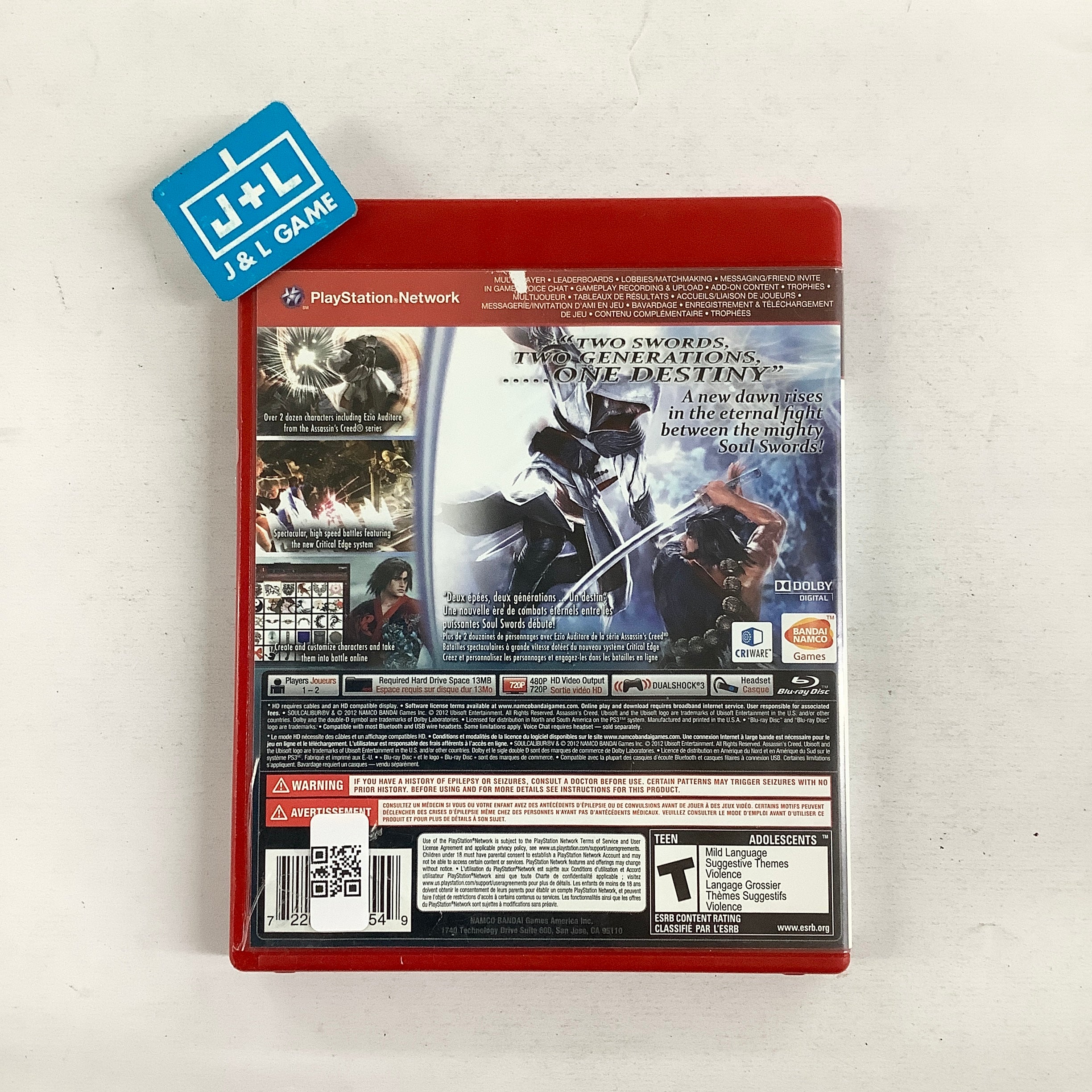 SoulCalibur V (Greatest Hits) - (PS3) Playstation 3 [Pre-Owned] Video Games Bandai Namco Games