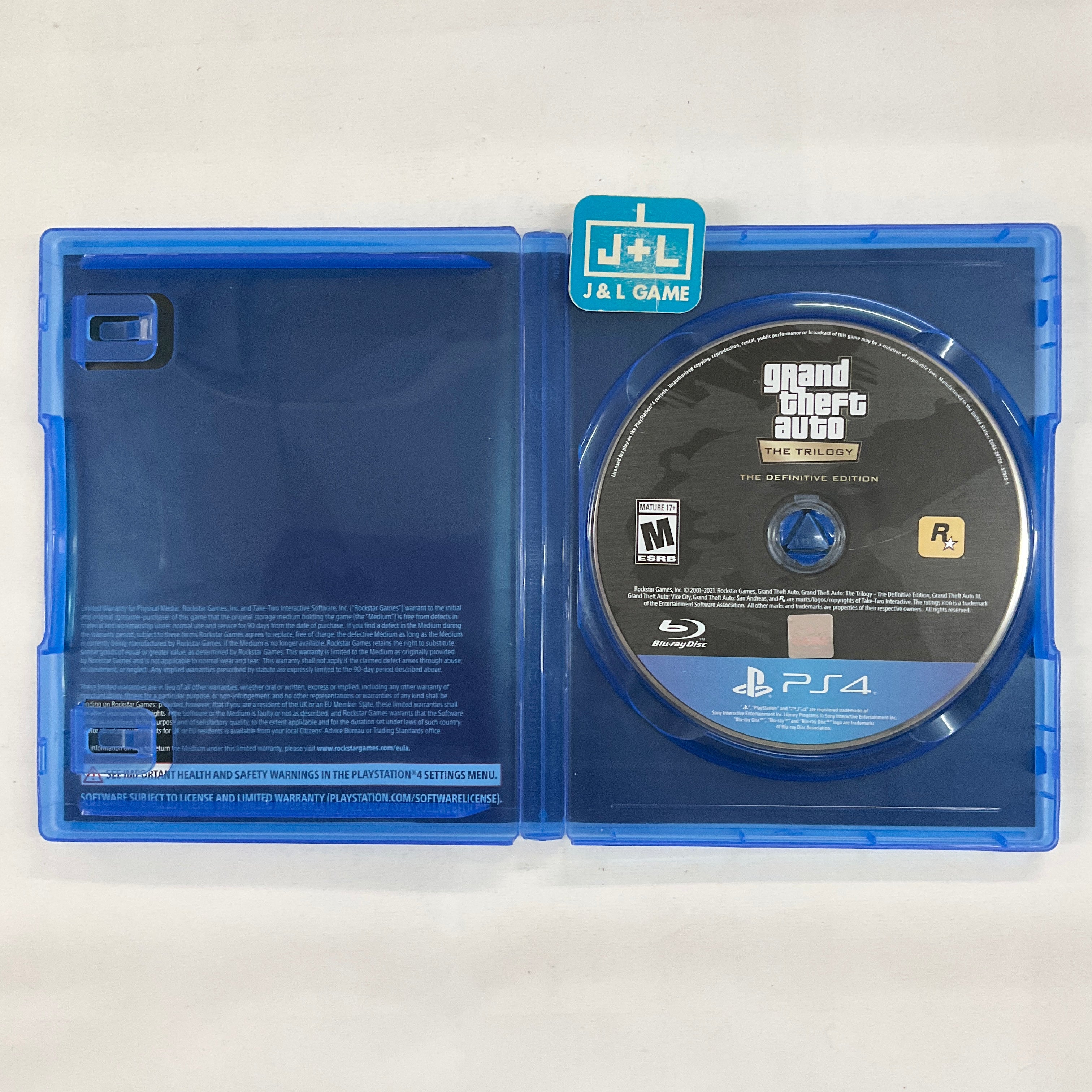 Grand Theft Auto: The Trilogy - The Definitive Edition - (PS4) PlayStation 4 [Pre-Owned] Video Games Rockstar Games   