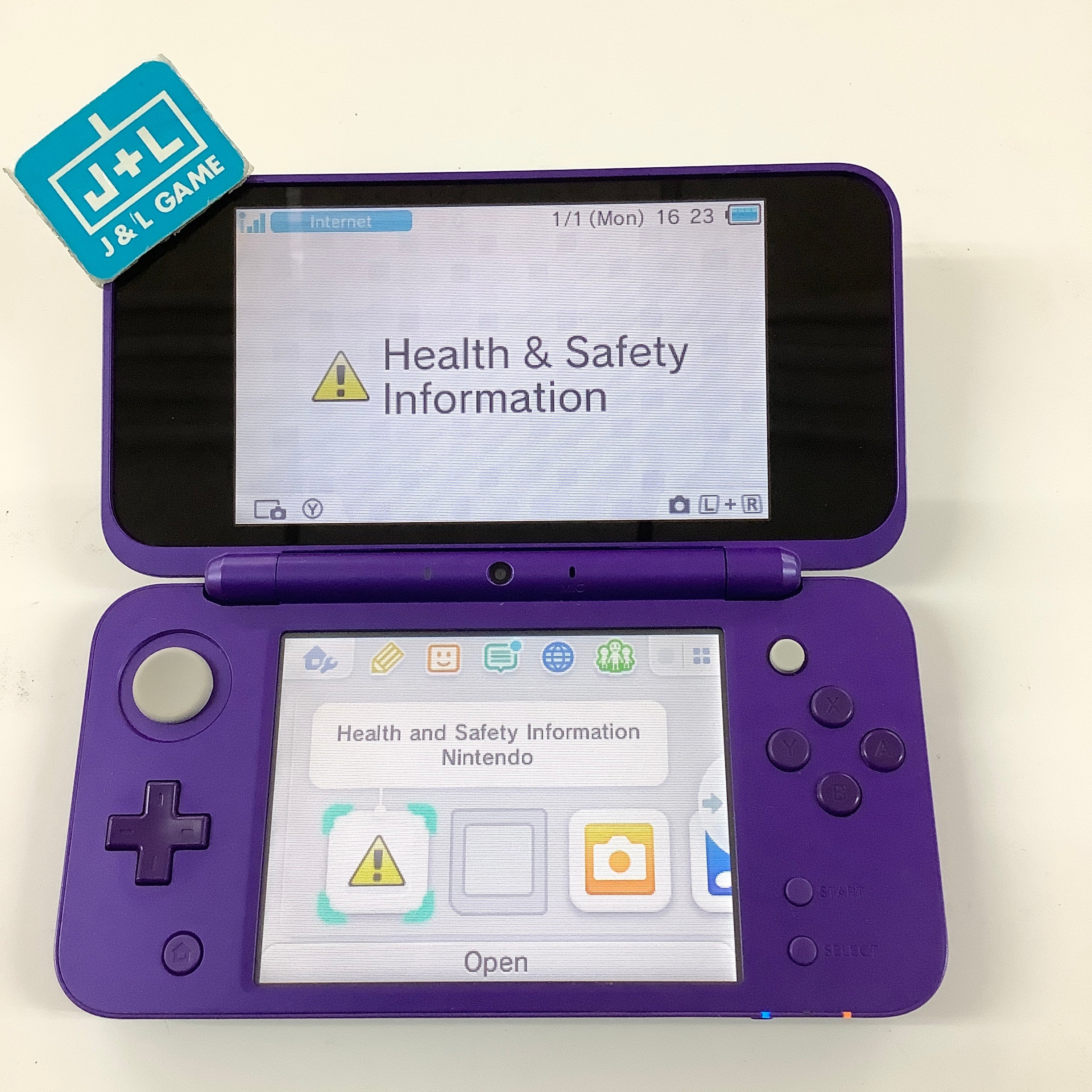 New Nintendo 2DS XL Console (Purple + Silver) - Nintendo 3DS [Pre-Owned]