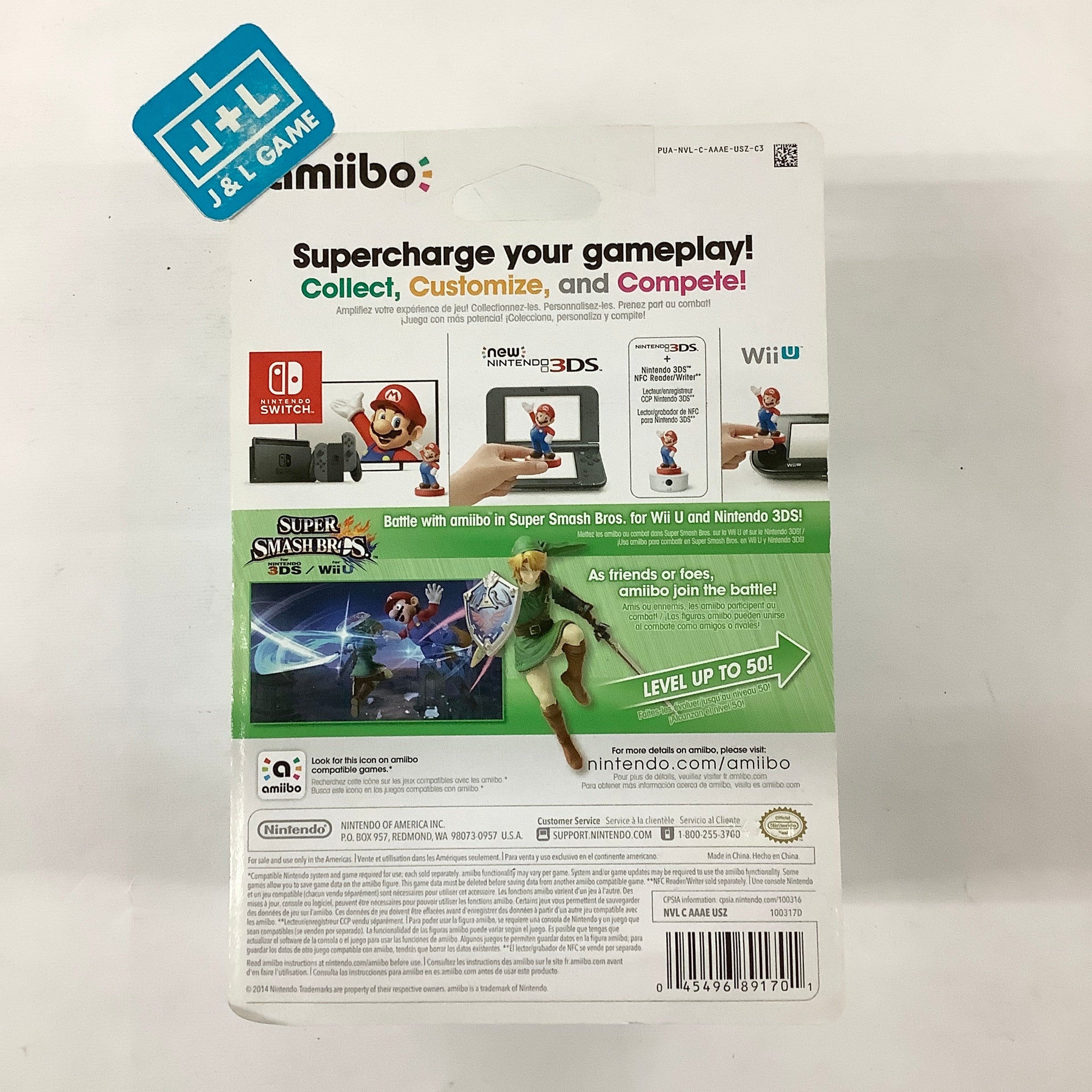 Link (Super Smash Bros. series) - Nintendo WiiU Amiibo Amiibo Nintendo   