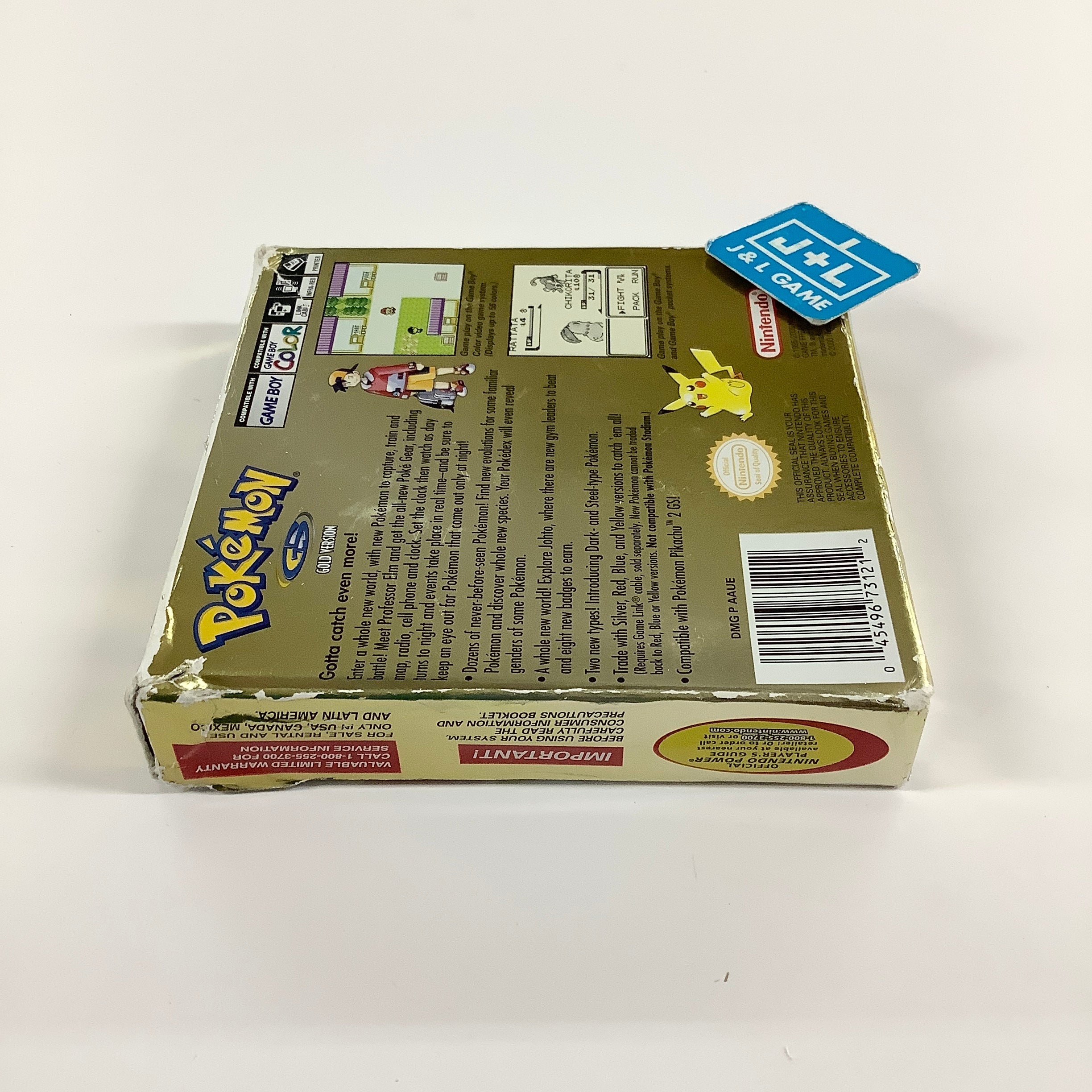Pokemon Gold Version - (GBC) Game Boy Color [Pre-Owned]