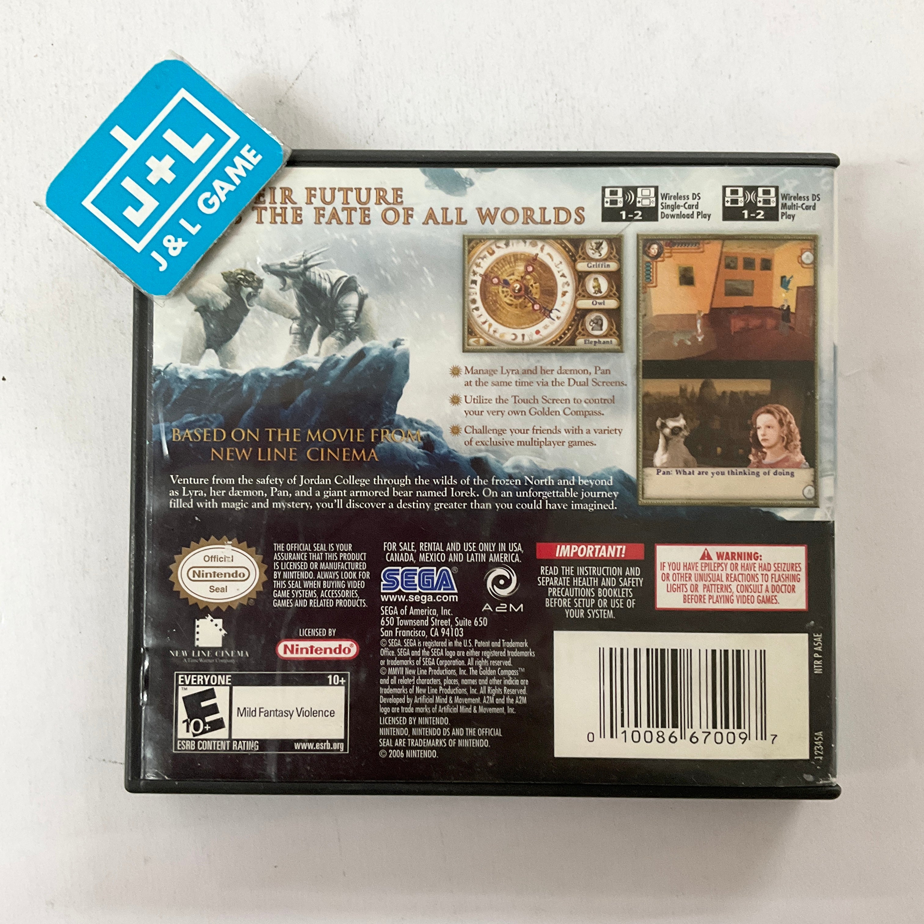 The Golden Compass - (NDS) Nintendo DS [Pre-Owned] Video Games SEGA   