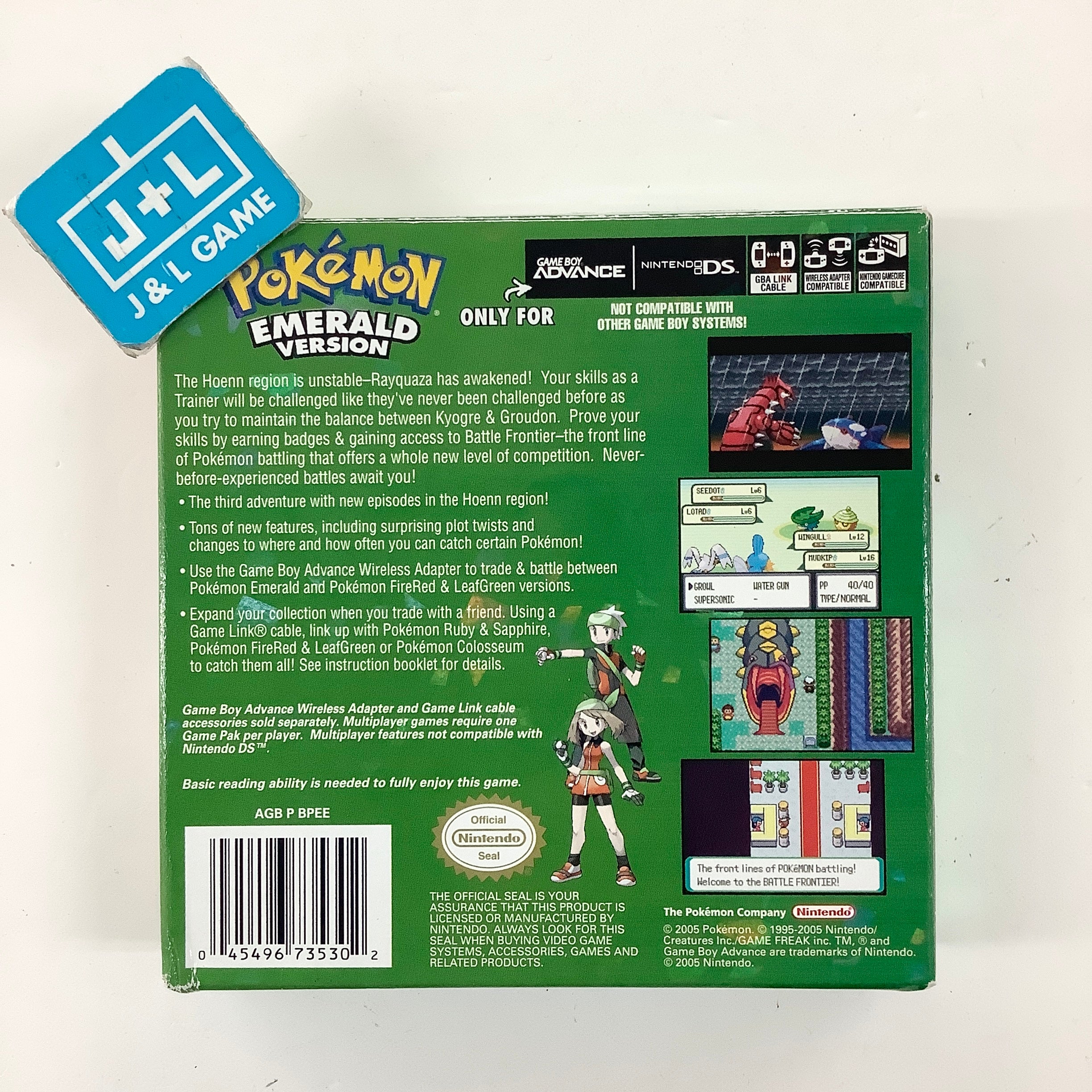 Pokemon Emerald Version - (GBA) Game Boy Advance [Pre-Owned] Video Games Nintendo