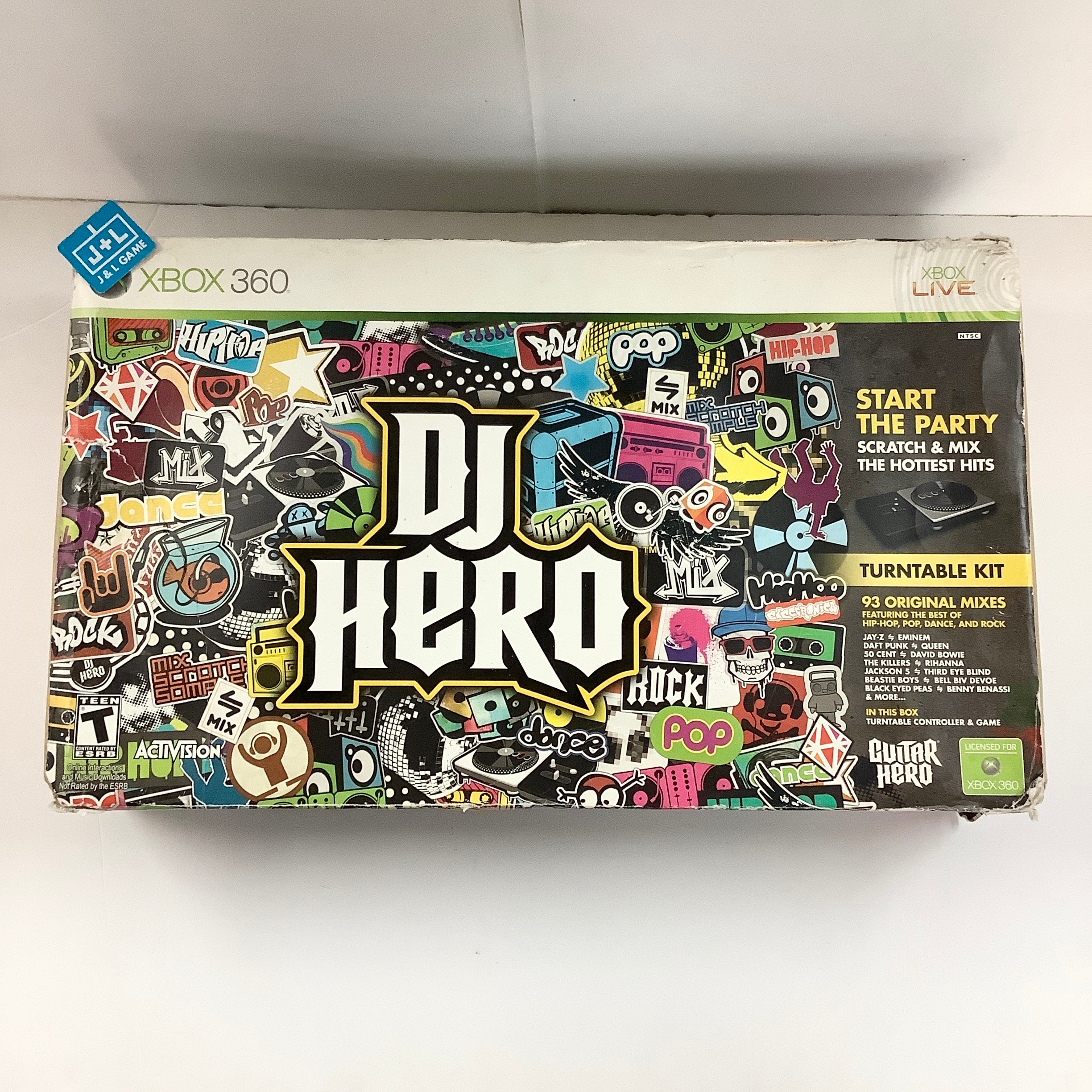 Xbox 360 DJ Hero Wireless Turntable Controller - Xbox 360 [Pre-Owned]