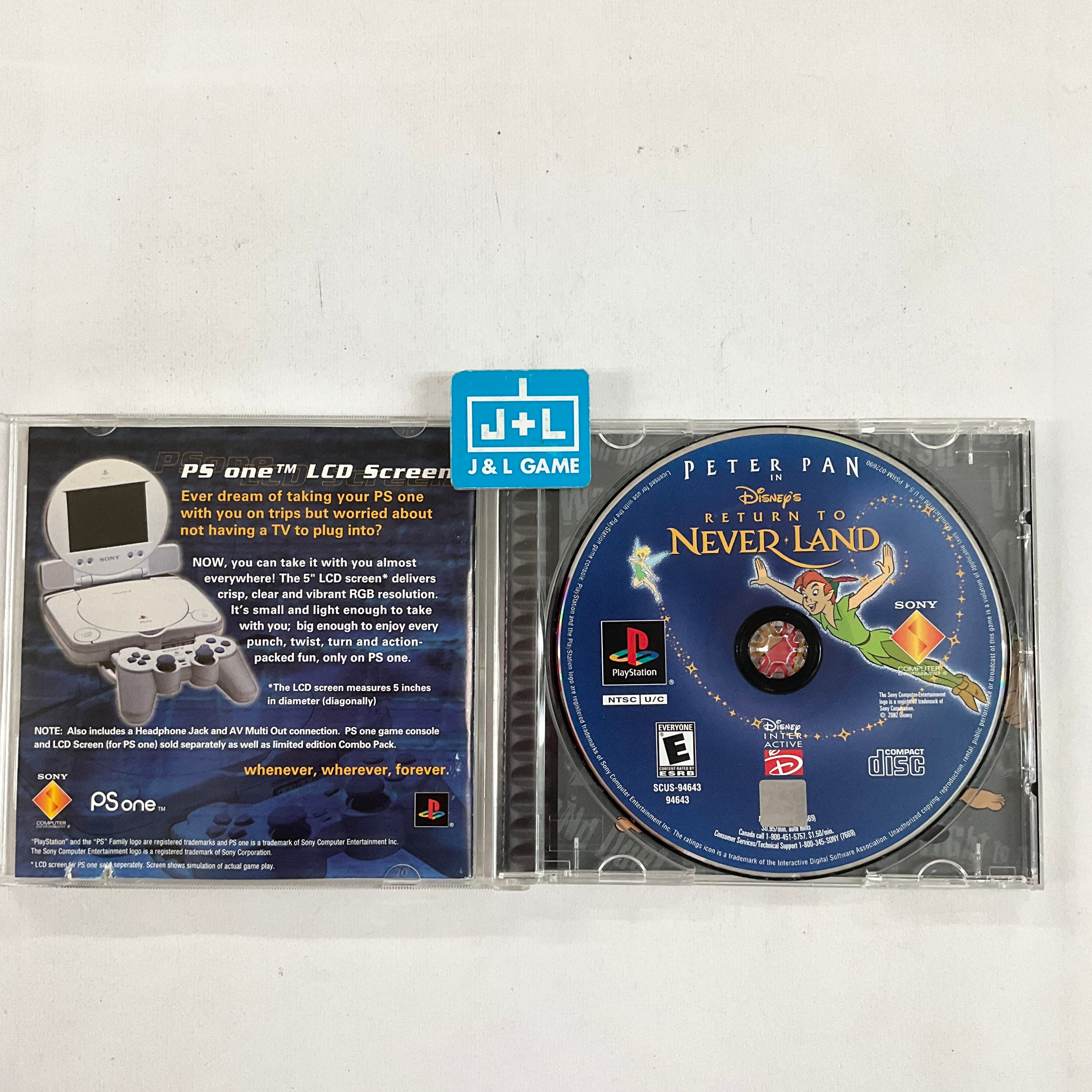 Peter Pan in Disney's Return to Neverland - (PS1) Playstation 1 [Pre-Owned] Video Games Sony