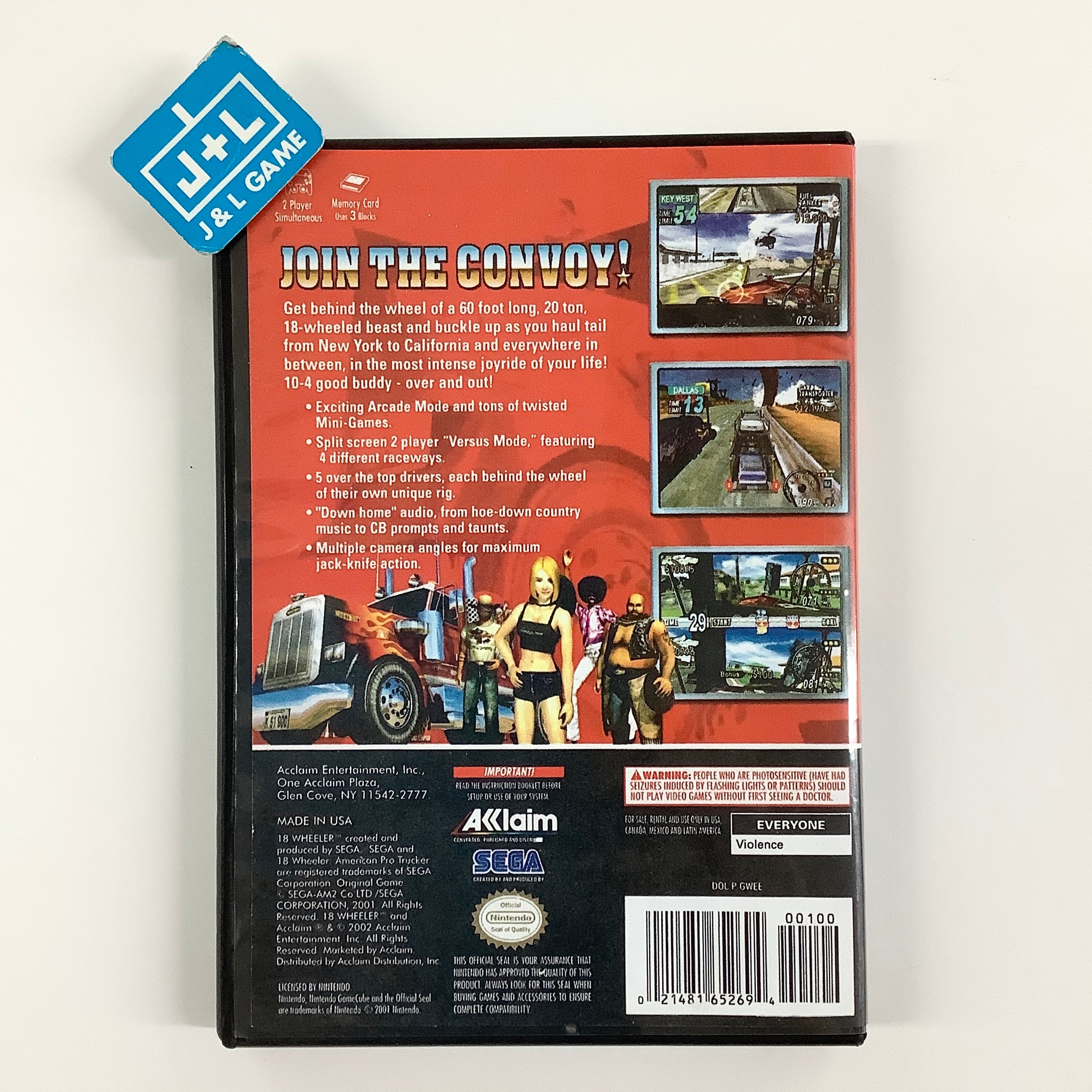 Eighteen Wheeler: American Pro Trucker - (GC) GameCube [Pre-Owned] Video Games Acclaim