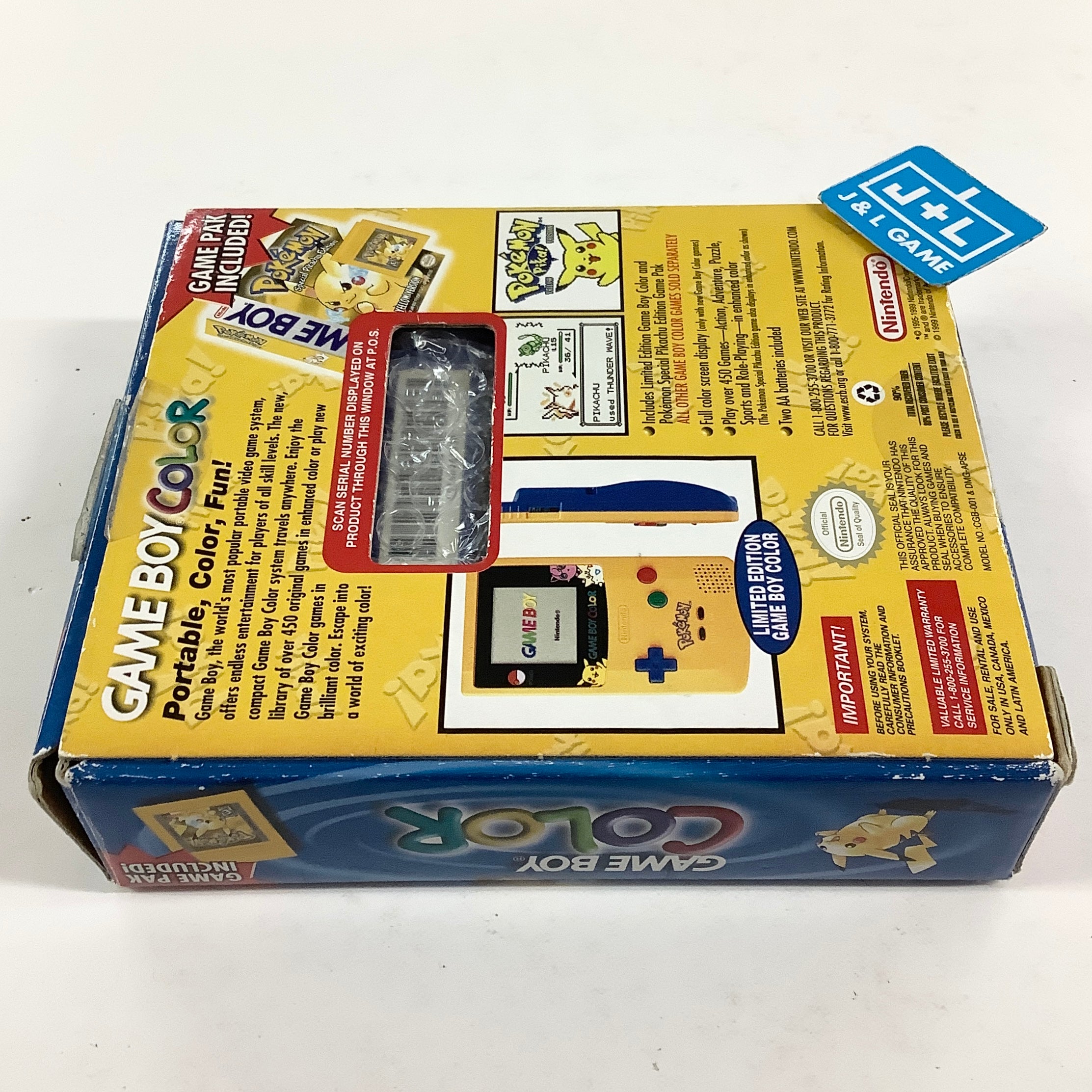 Nintendo Game Boy Color Console (Pokemon Yellow) - (GBC) Game Boy Color [Pre-Owned]