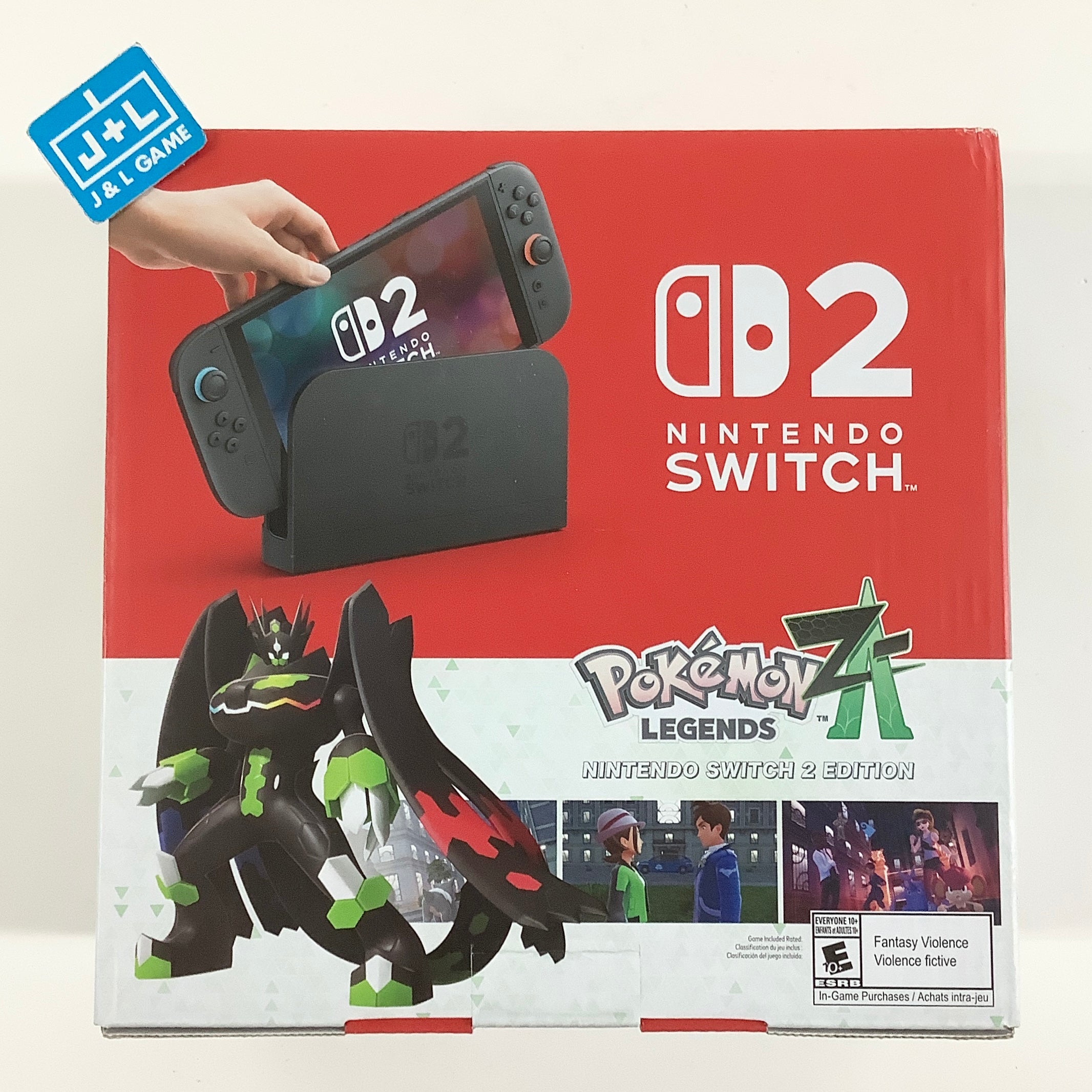 Nintendo Switch 2 (Light Blue/Light Red) (Pokemon Legends Z-A Bundle) - (NS2) Nintendo Switch 2 Consoles Nintendo