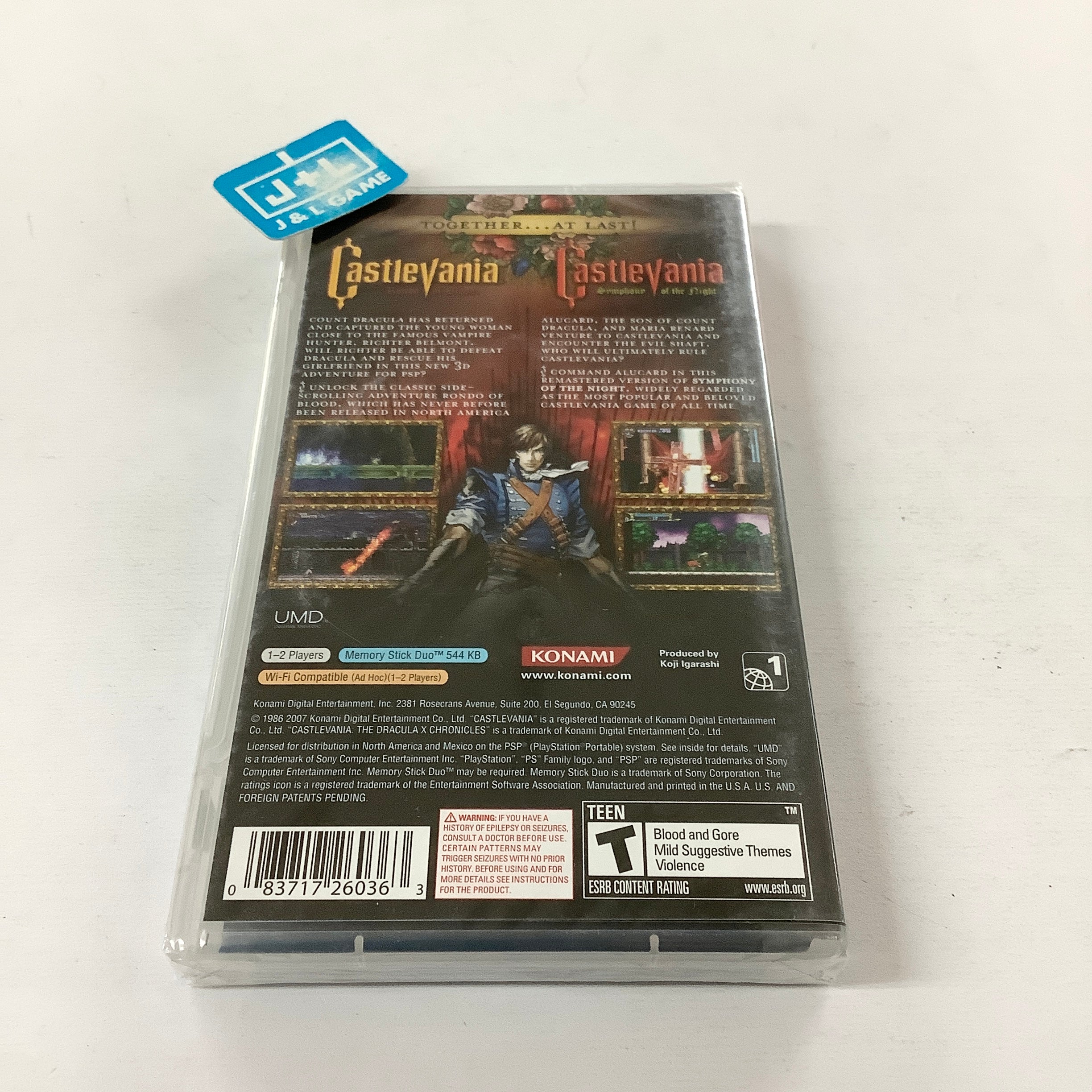 Castlevania: The Dracula X Chronicles (Greatest Hits) - SONY PSP Video Games Konami   