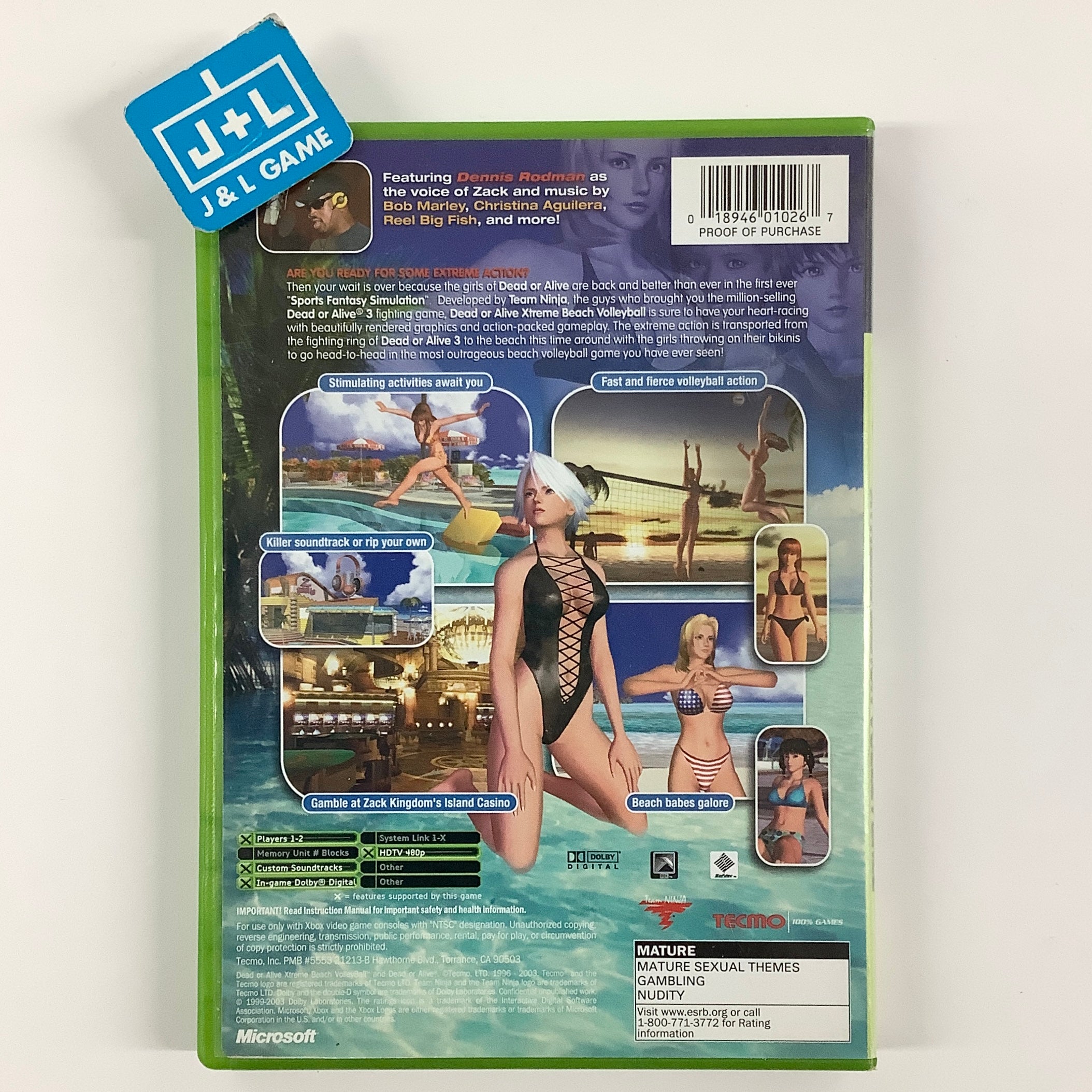 Dead or Alive: Xtreme Beach Volleyball - (XB) Xbox [Pre-Owned] Video Games Tecmo