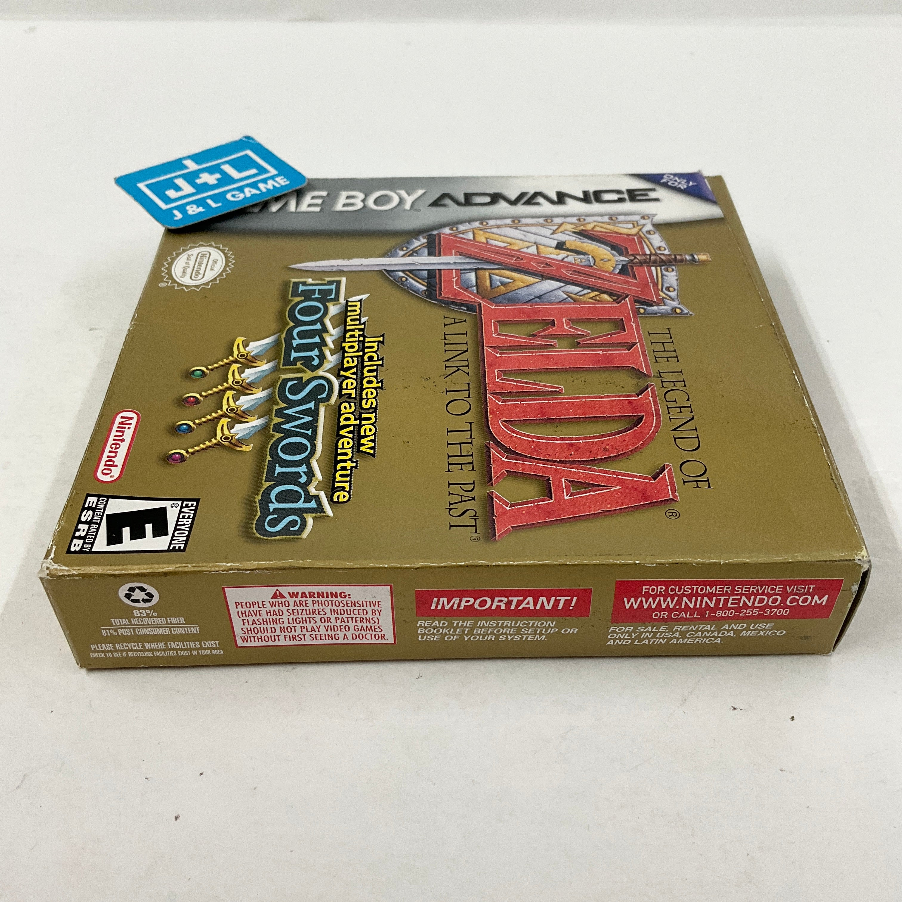 The Legend of Zelda: A Link to the Past/Four Swords - (GBA) Game Boy Advance [Pre-Owned] Video Games Nintendo   