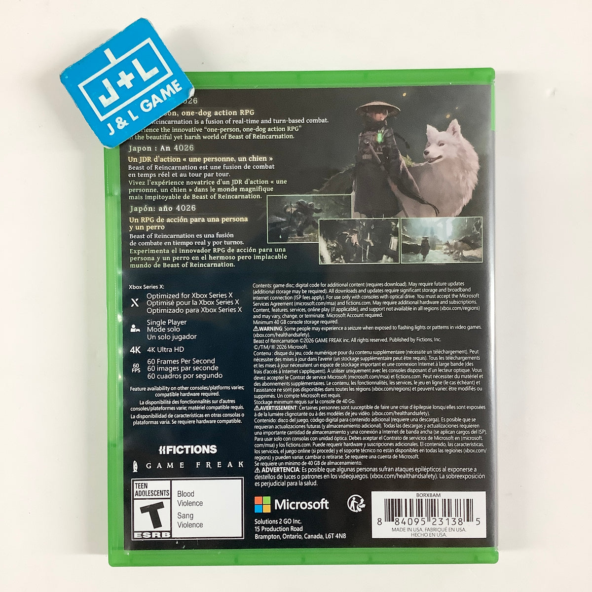 Beast of Reincarnation - (XSX) Xbox Series X [Pre-Owned] Video Games Fictions