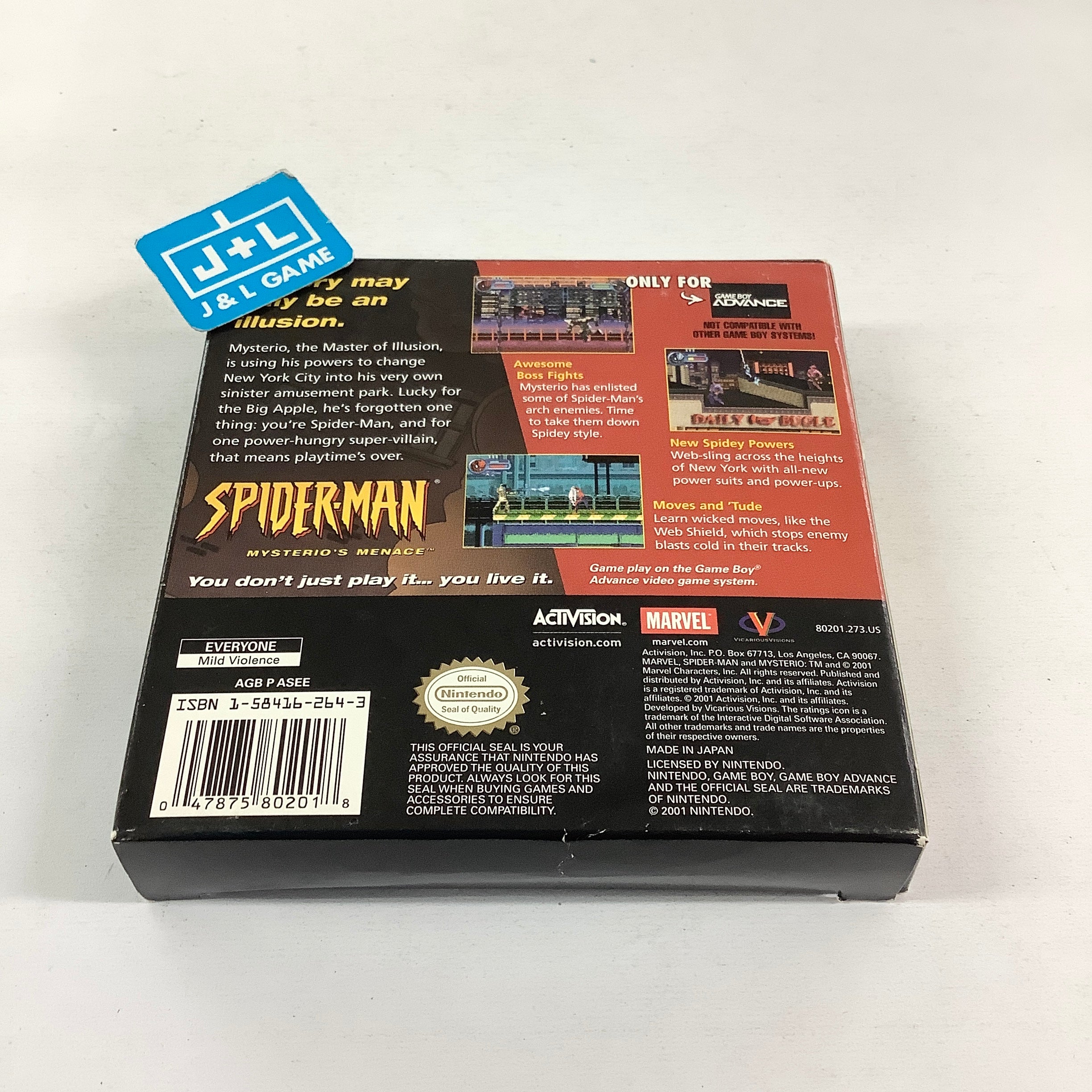 Spider-Man: Mysterio's Menace - (GBA) Game Boy Advance [Pre-Owned] Video Games Activision