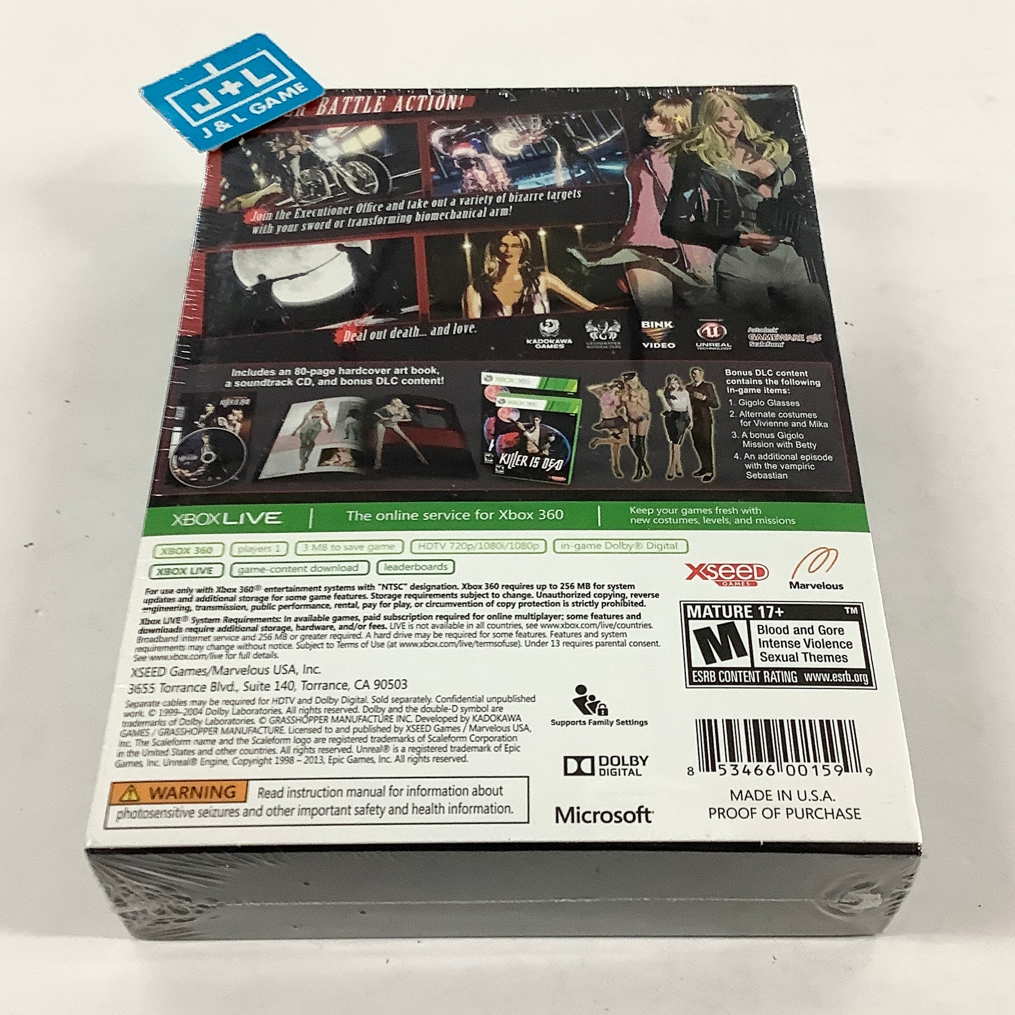 Killer Is Dead (Limited Edition) - Xbox 360 Video Games XSEED Games