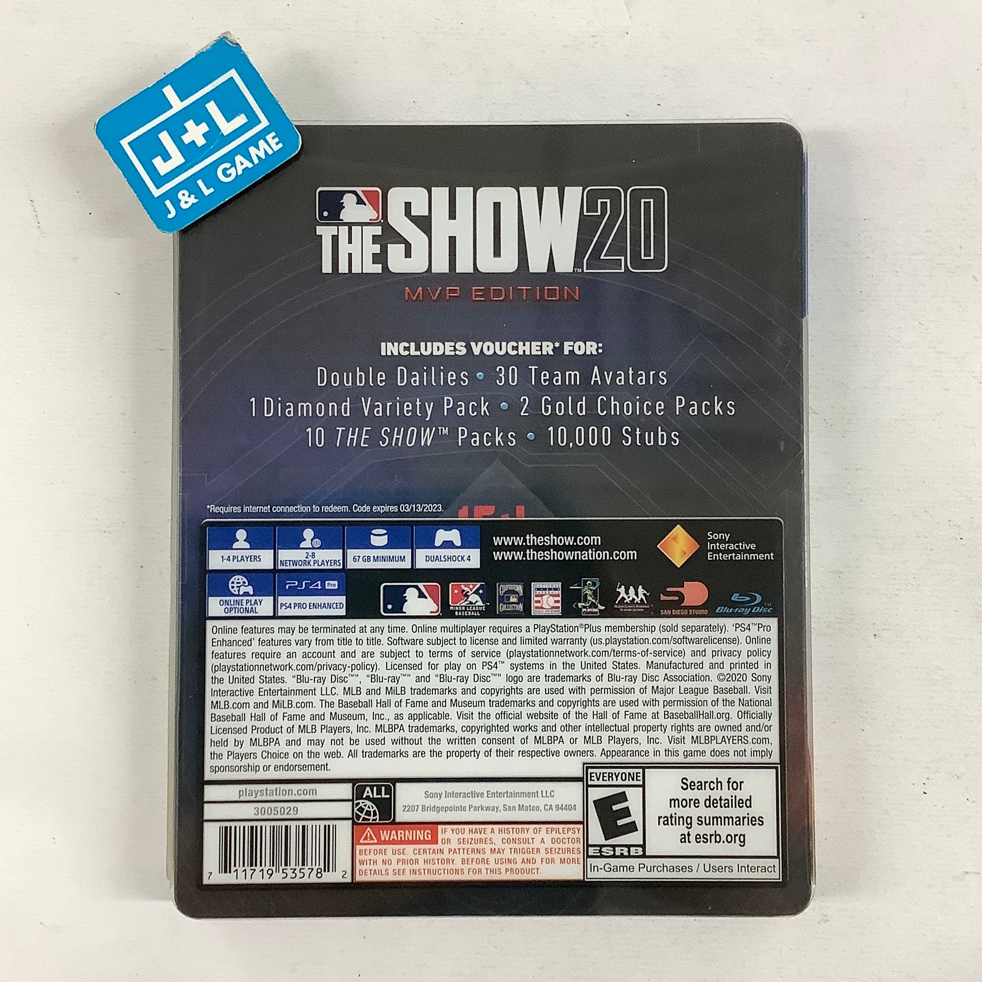 MLB The Show 20 (MVP Edition) (SteelBook) - (PS4) PlayStation 4 [Pre-Owned] Video Games Sony Interactive Entertainment