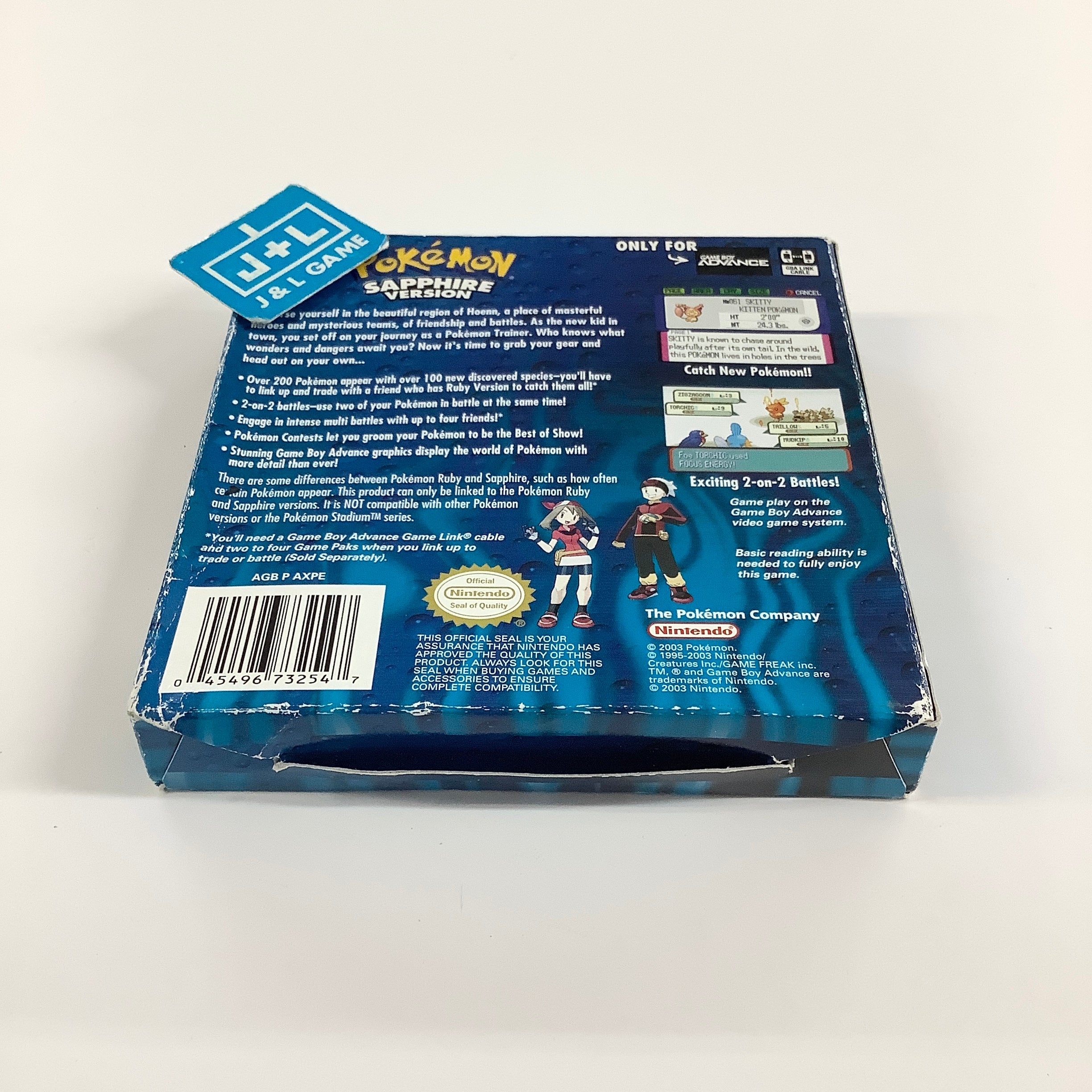 Pokemon Sapphire Version - (GBA) Game Boy Advance [Pre-Owned]