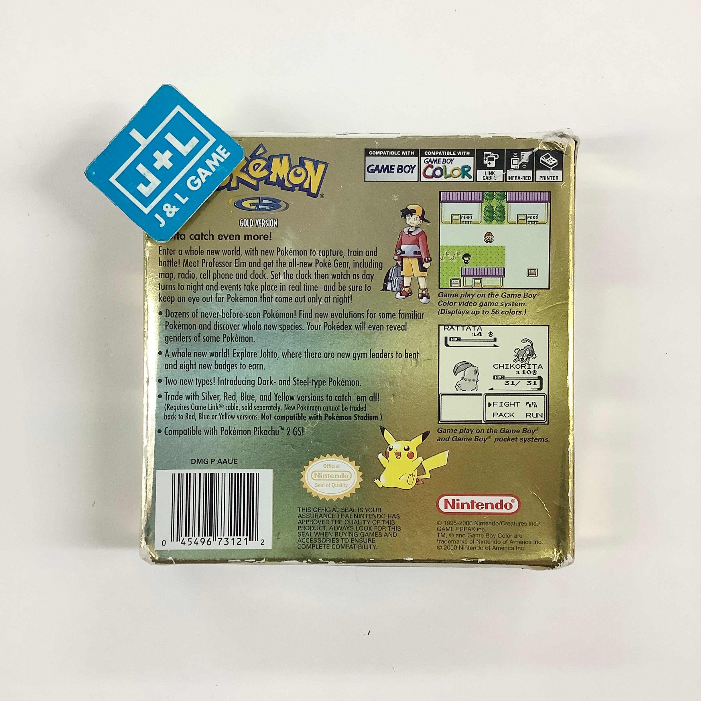 Pokemon Gold Version - (GBC) Game Boy Color [Pre-Owned]