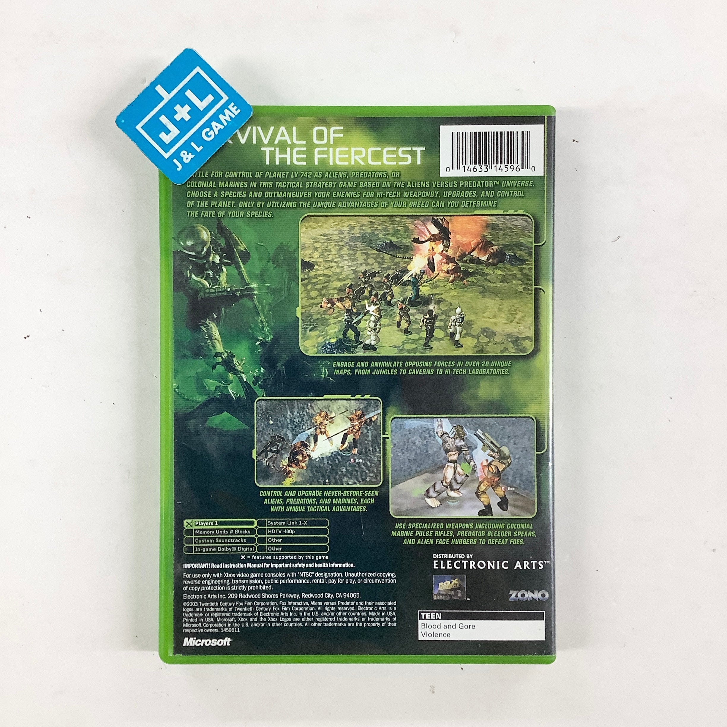Aliens Versus Predator: Extinction - (XB) Xbox [Pre-Owned] Video Games EA Games