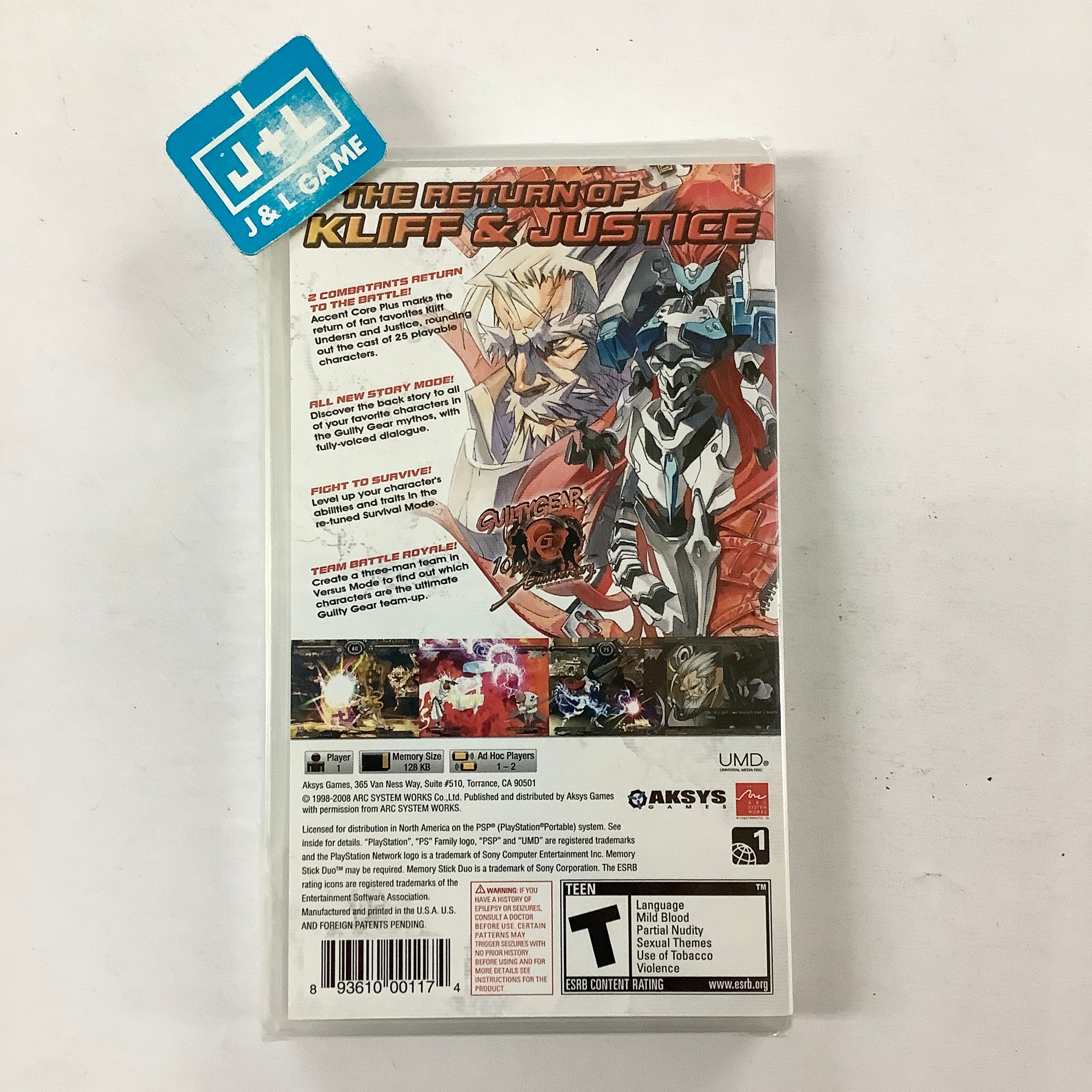 Guilty Gear XX Accent Core Plus (Favorites) - Sony PSP Video Games Arc System Works   