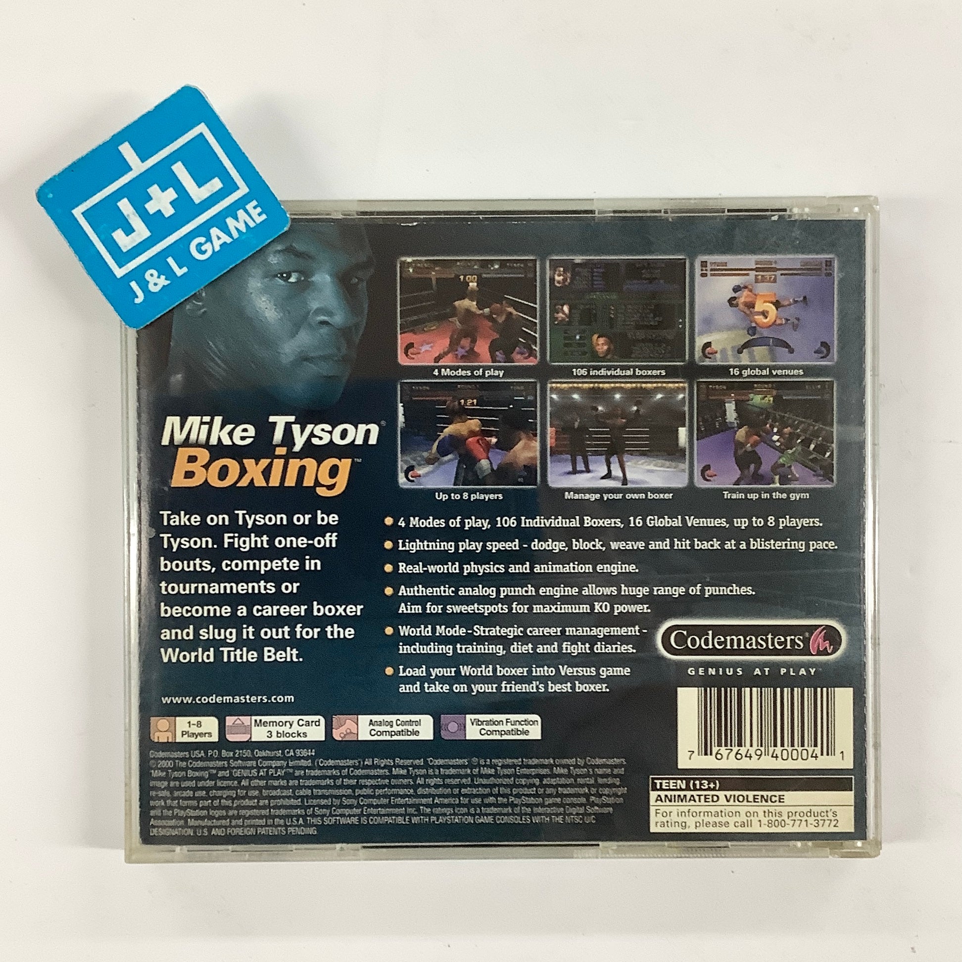 Mike Tyson Boxing - (PS1) PlayStation 1 [Pre-Owned]