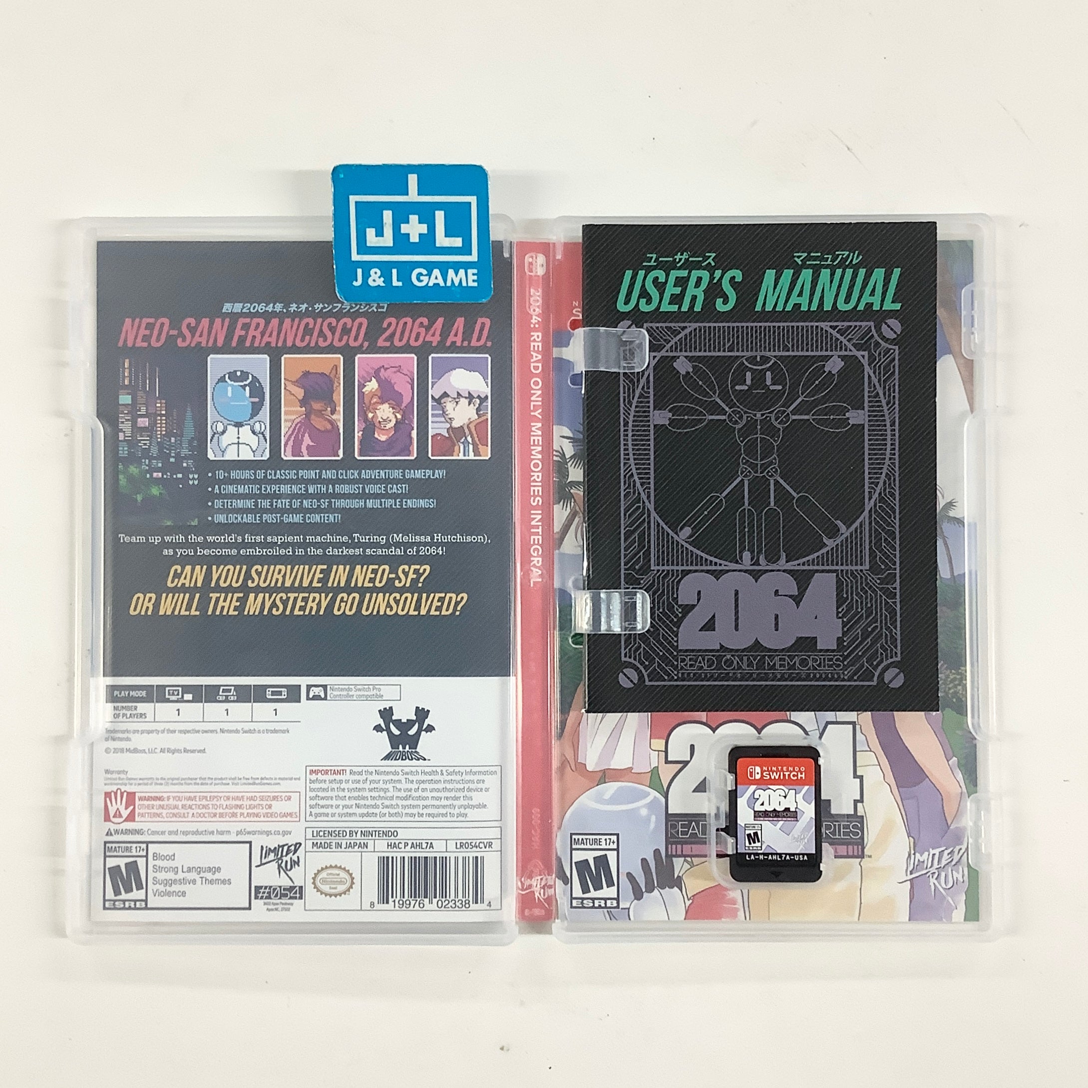 2064: Read Only Memories INTEGRAL (Limited Run #054) - (NSW) Nintendo Switch [Pre-Owned] Video Games Limited Run Games