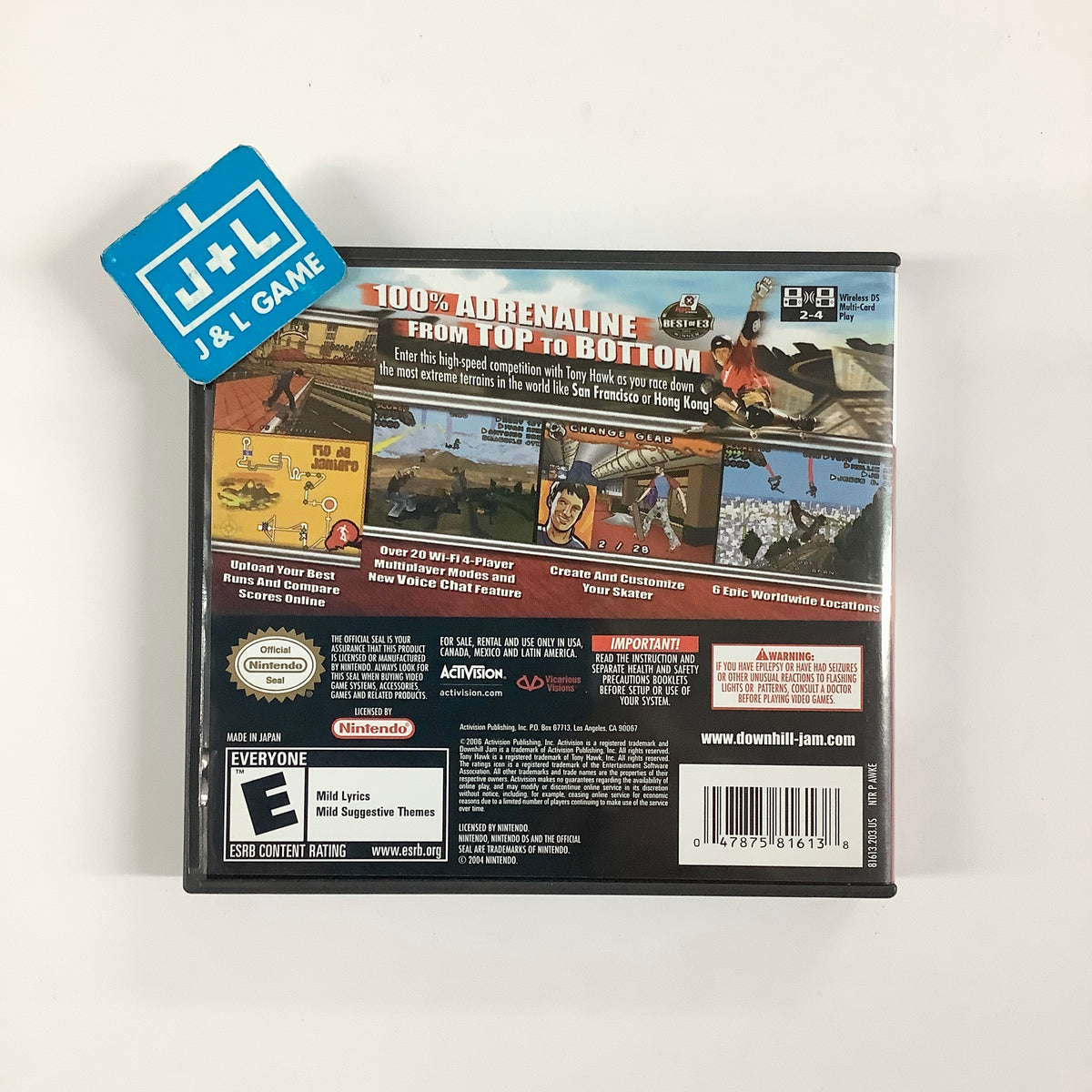Tony Hawk's Downhill Jam - (NDS) Nintendo DS [Pre-Owned] Video Games Activision