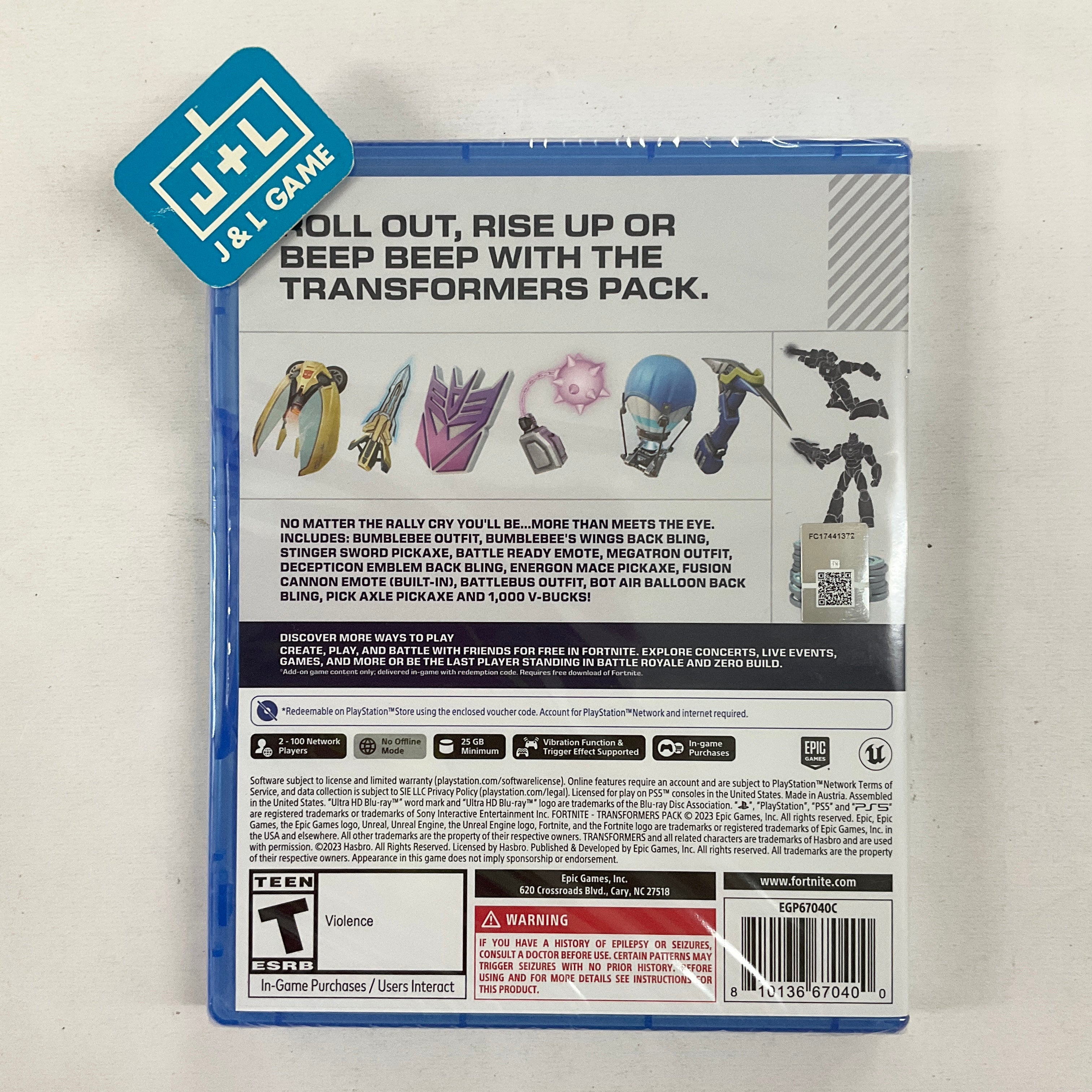 Fortnite - Transformers Pack - (PS5) PlayStation 5 | J&L Game