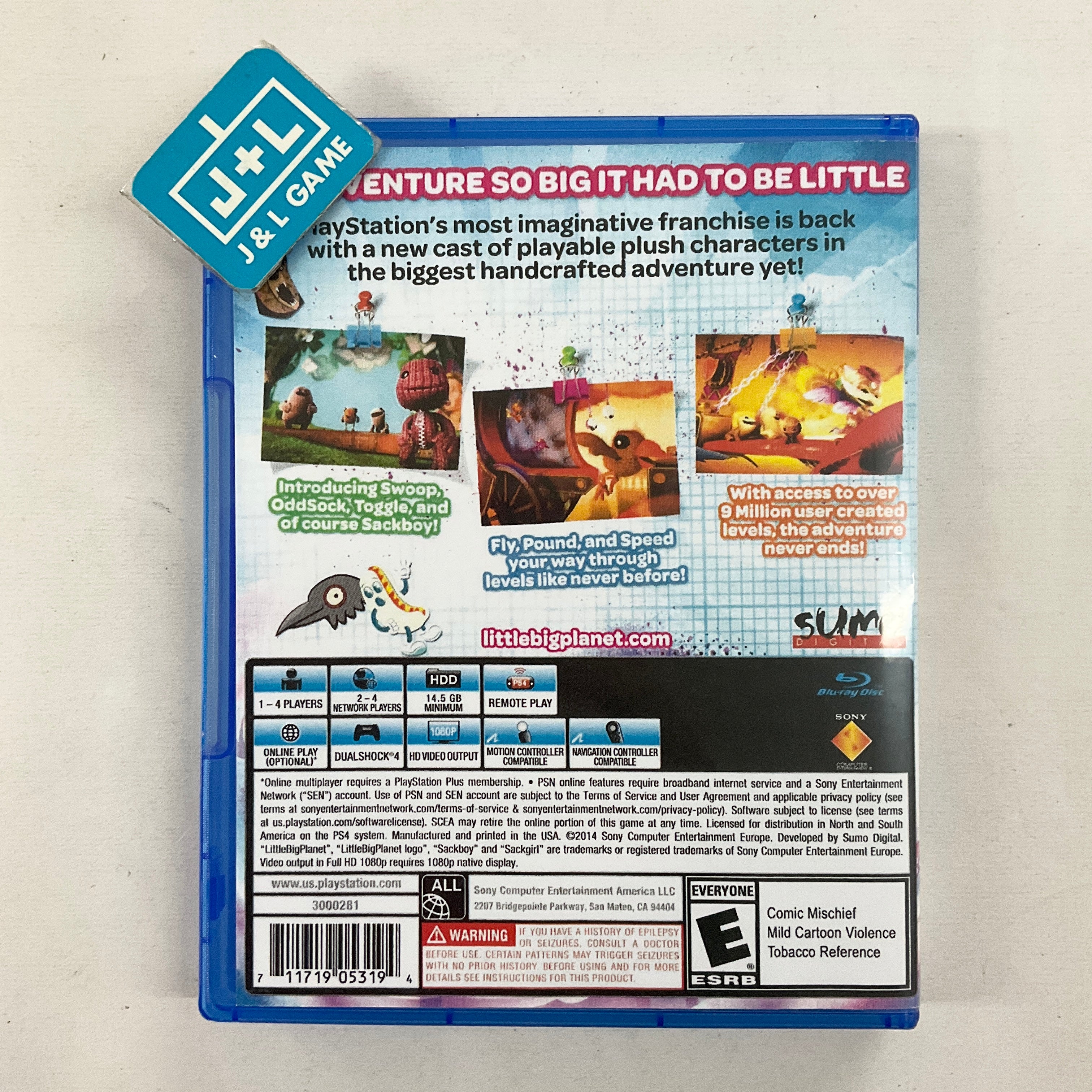 Little Big Planet 3 - (PS4) PlayStation 4 [Pre-Owned] | J&L Game