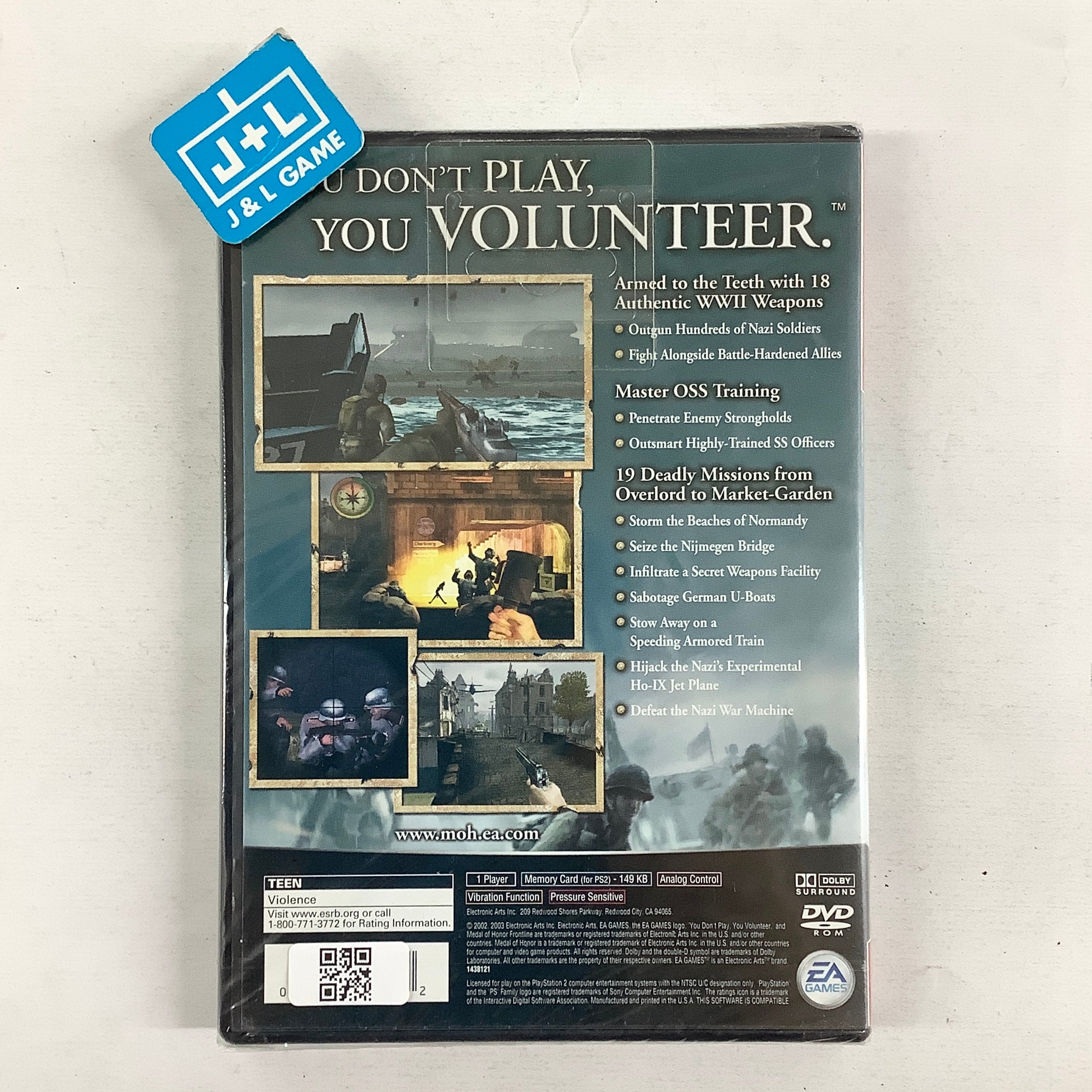 Medal of Honor Frontline (Greatest Hits) - (PS2) PlayStation 2 Video Games EA Games