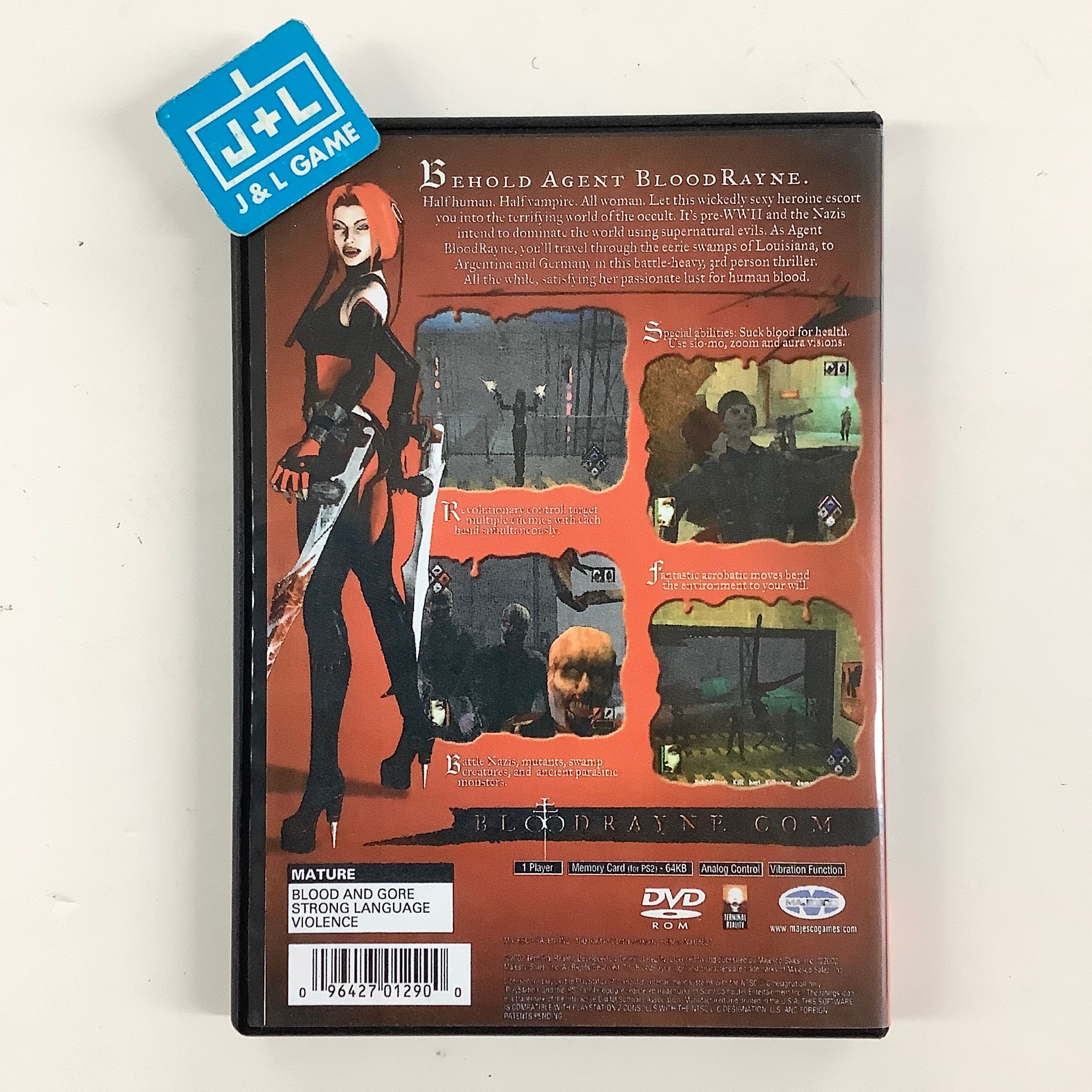 BloodRayne - (PS2) PlayStation 2 [Pre-Owned] Video Games Majesco