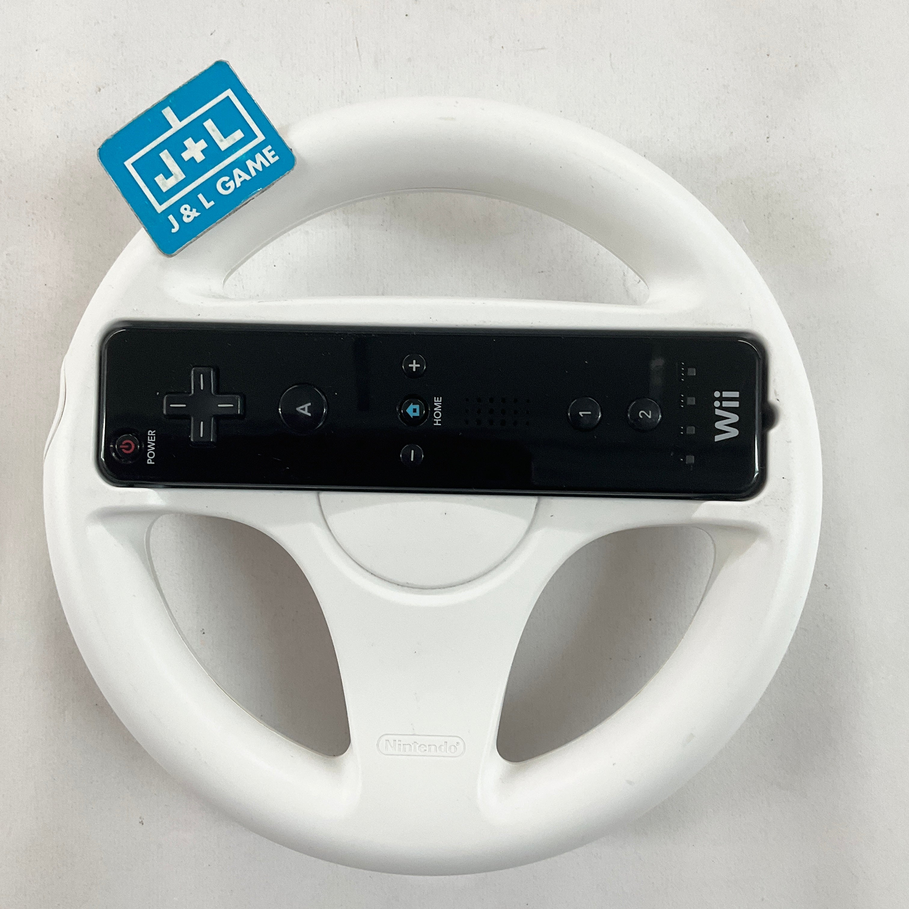 Nintendo Wii Wheel (White) - Nintendo Wii [Pre-Owned] ACCESSORIES Nintendo