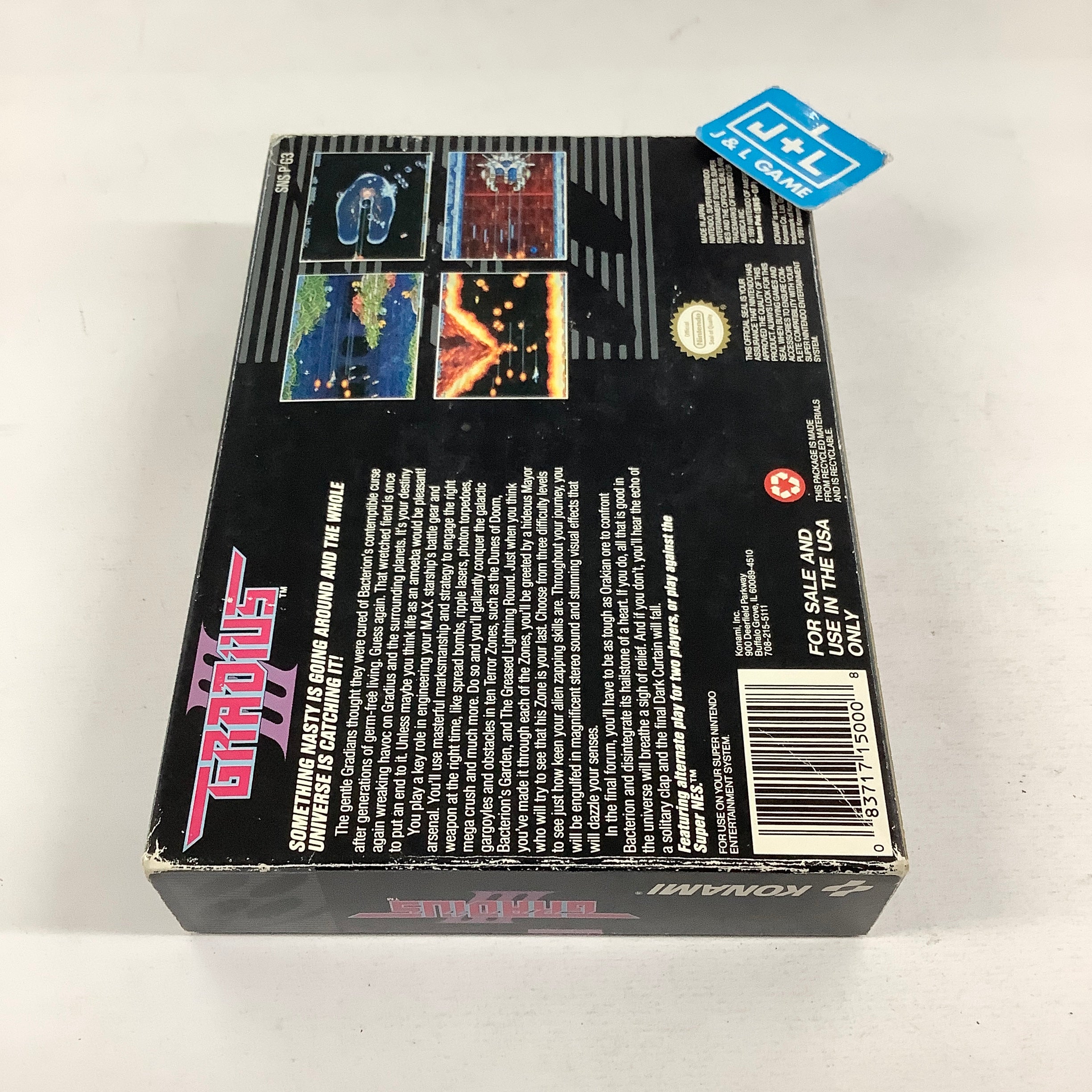 Gradius III - (SNES) Super Nintendo [Pre-Owned] Video Games Konami