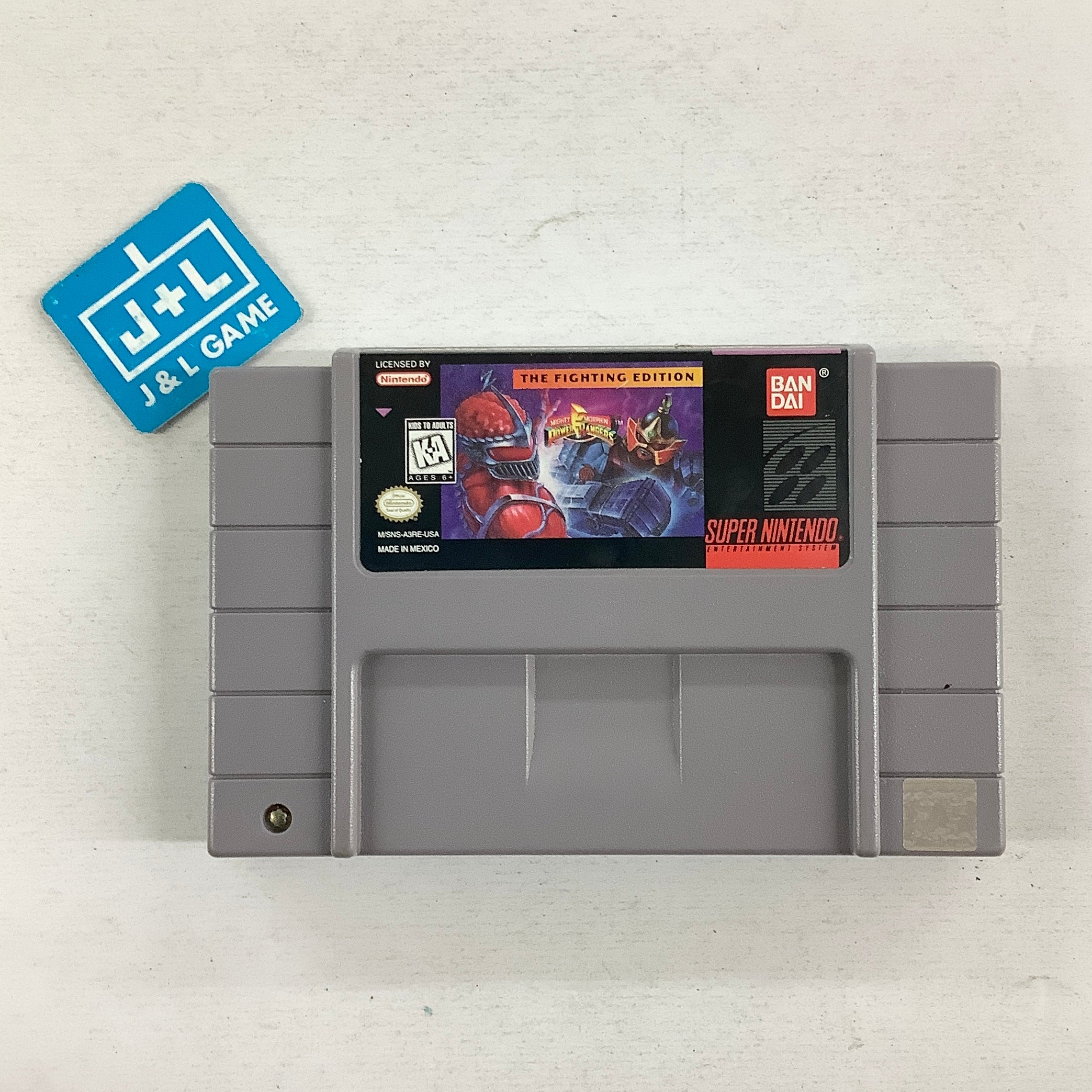 Mighty Morphin Power Rangers: The Fighting Edition - (SNES) Super Nintendo [Pre-Owned] Video Games Bandai America Inc.