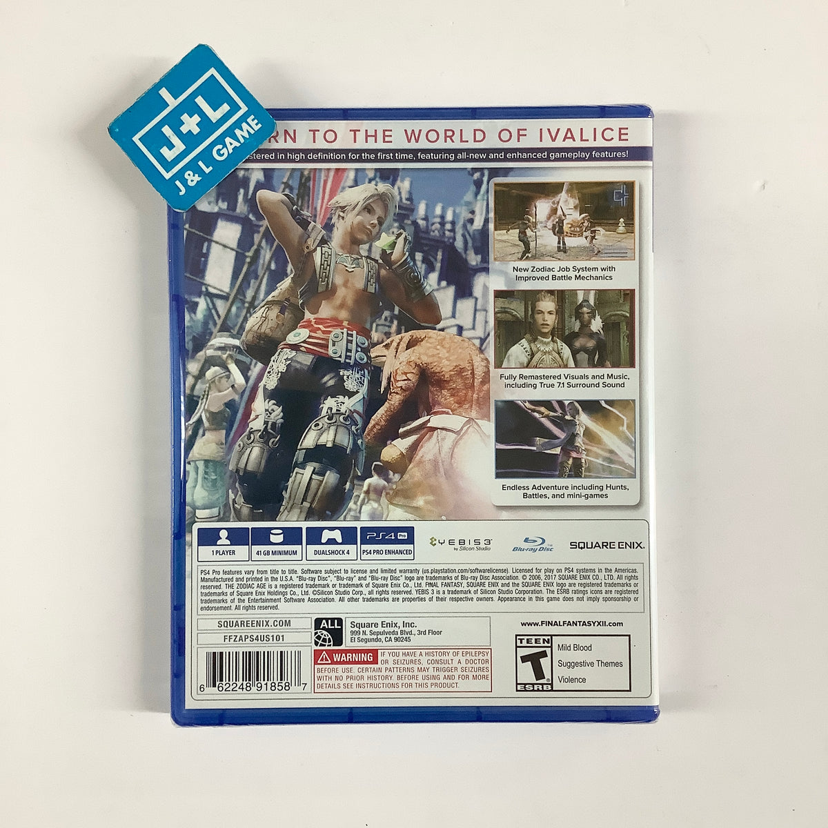 Final Fantasy XII: The Zodiac Age - (PS4) PlayStation 4 Video Games Square Enix