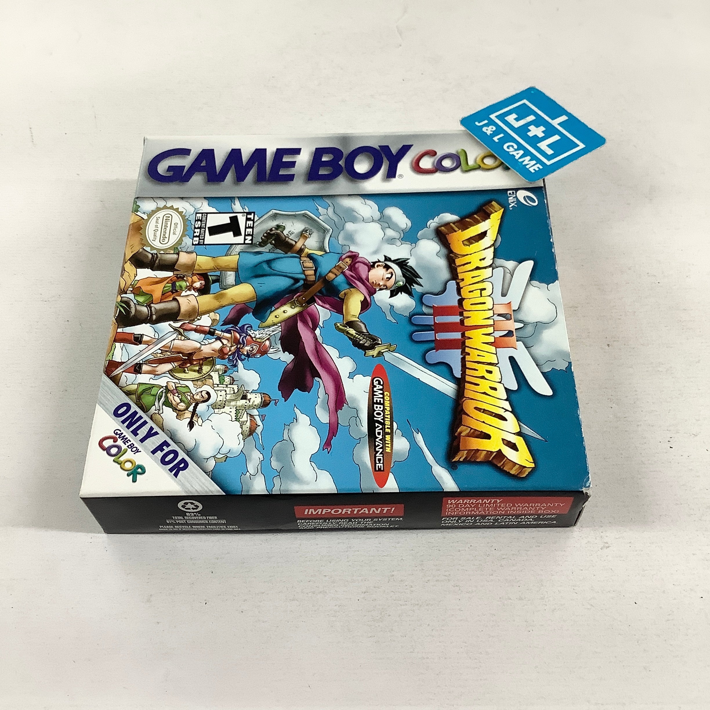 Dragon Warrior III - (GBC) Game Boy Color [Pre-Owned] Video Games Enix Corporation