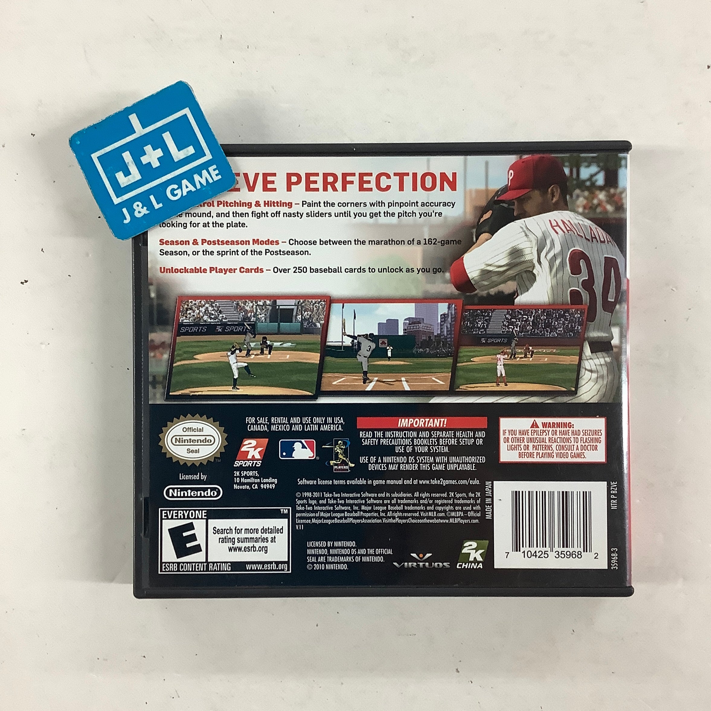 Major League Baseball 2K11 - (NDS) Nintendo DS [Pre-Owned] Video Games 2K Sports