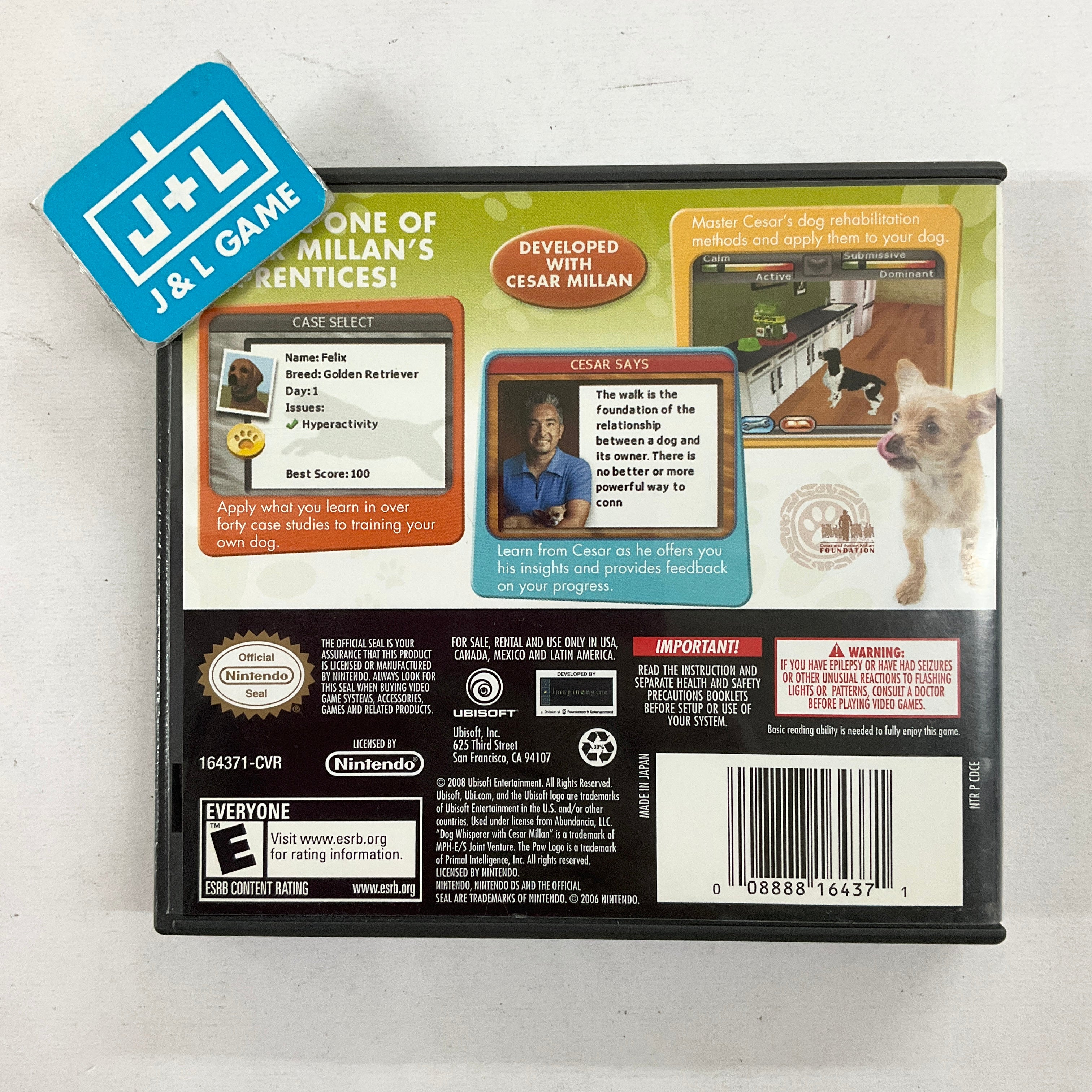 Cesar Millan's Dog Whisperer - (NDS) Nintendo DS [Pre-Owned] Video Games Ubisoft   