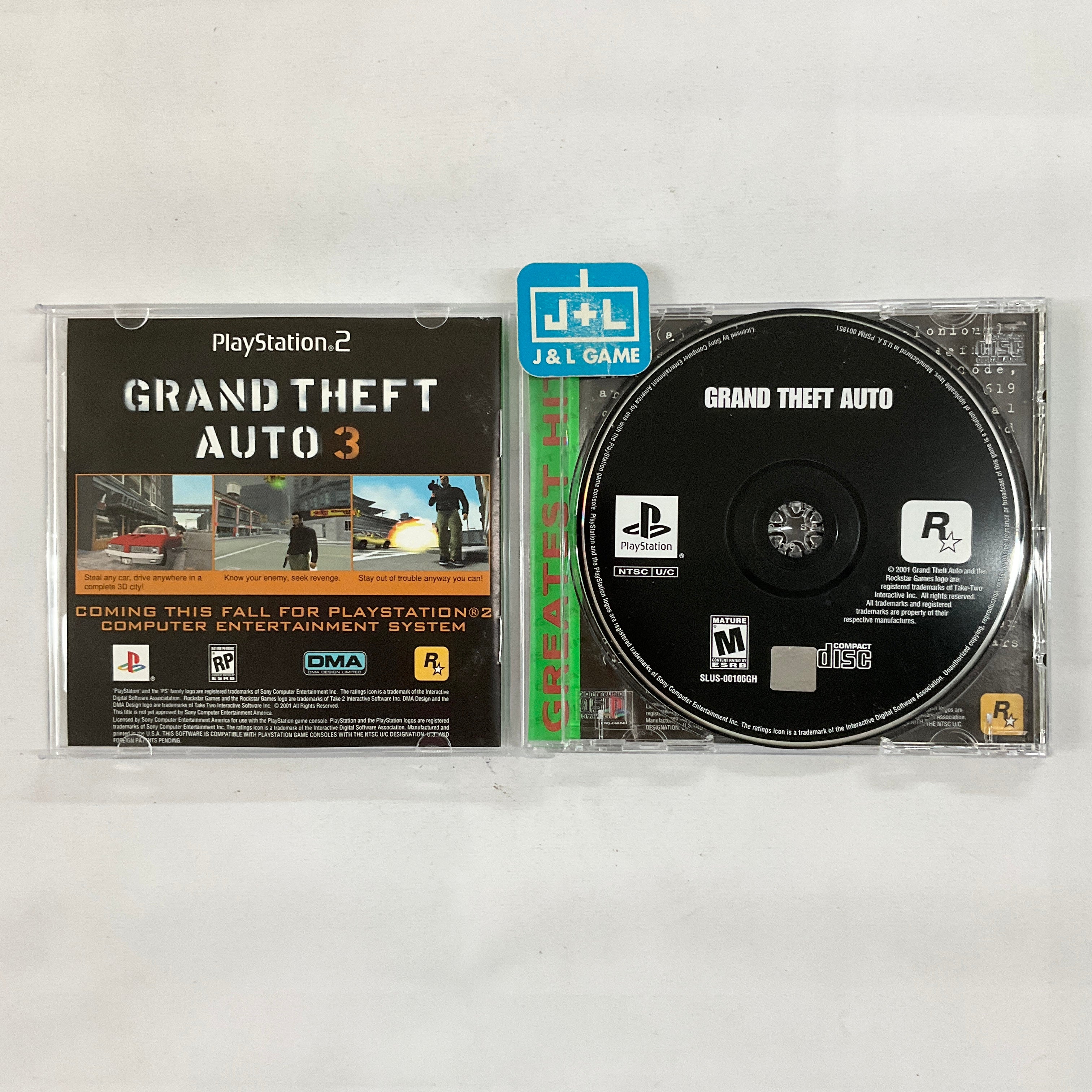 Grand Theft Auto (Greatest Hits) - (PS1) PlayStation 1 [Pre