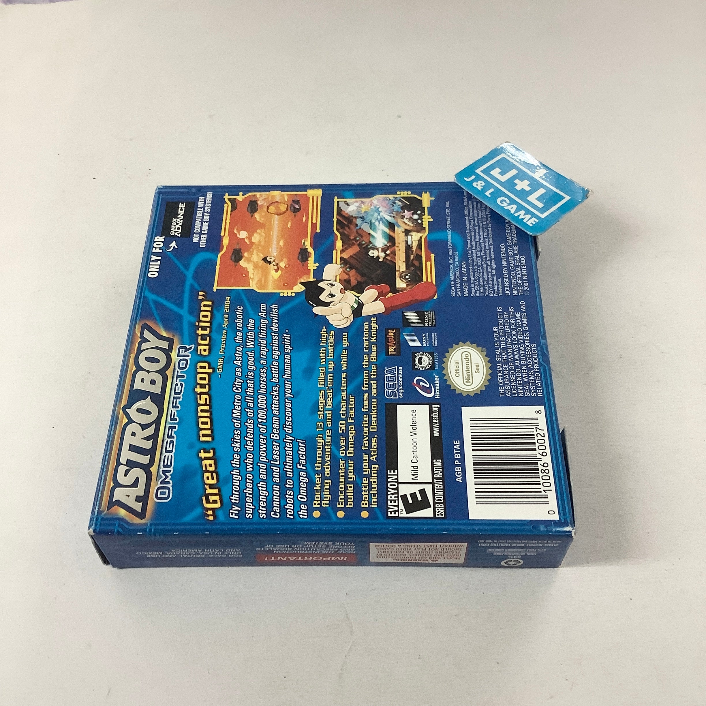 【新品未開封】アストロボーイ:オメガファクター [海外版GBA] Astro Boy: Omega Factor - (GBA) Game Boy Advance [Pre-Owned] | J&L