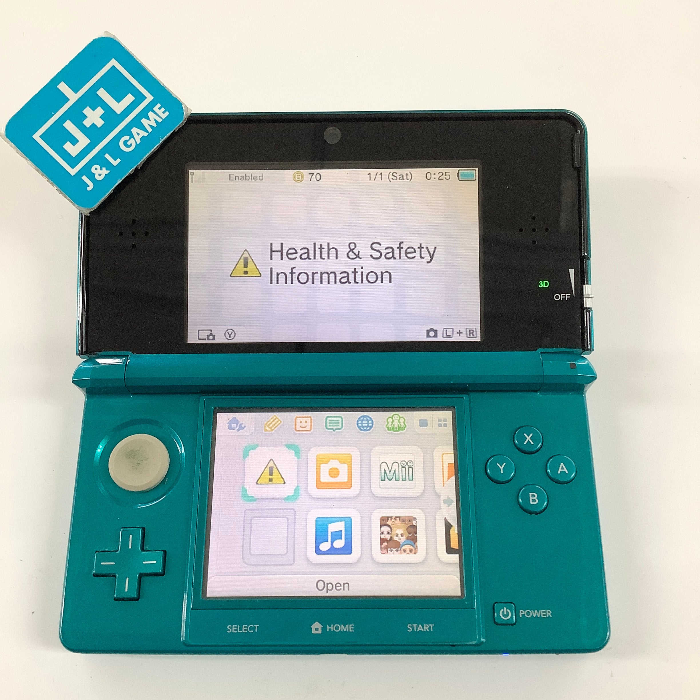 Nintendo 3DS Console (Aqua Blue) - Nintendo 3DS [Pre-Owned] Consoles Nintendo