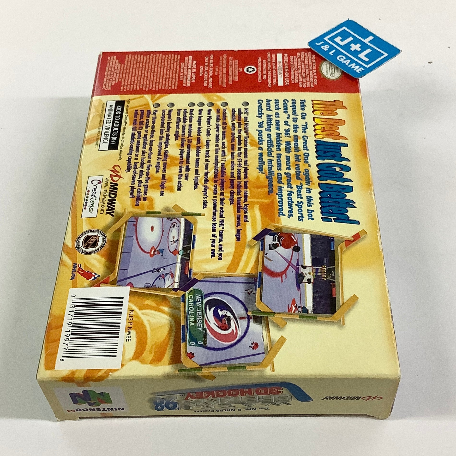 Wayne Gretzky's 3D Hockey '98 - (N64) Nintendo 64 [Pre-Owned] Video Games Midway