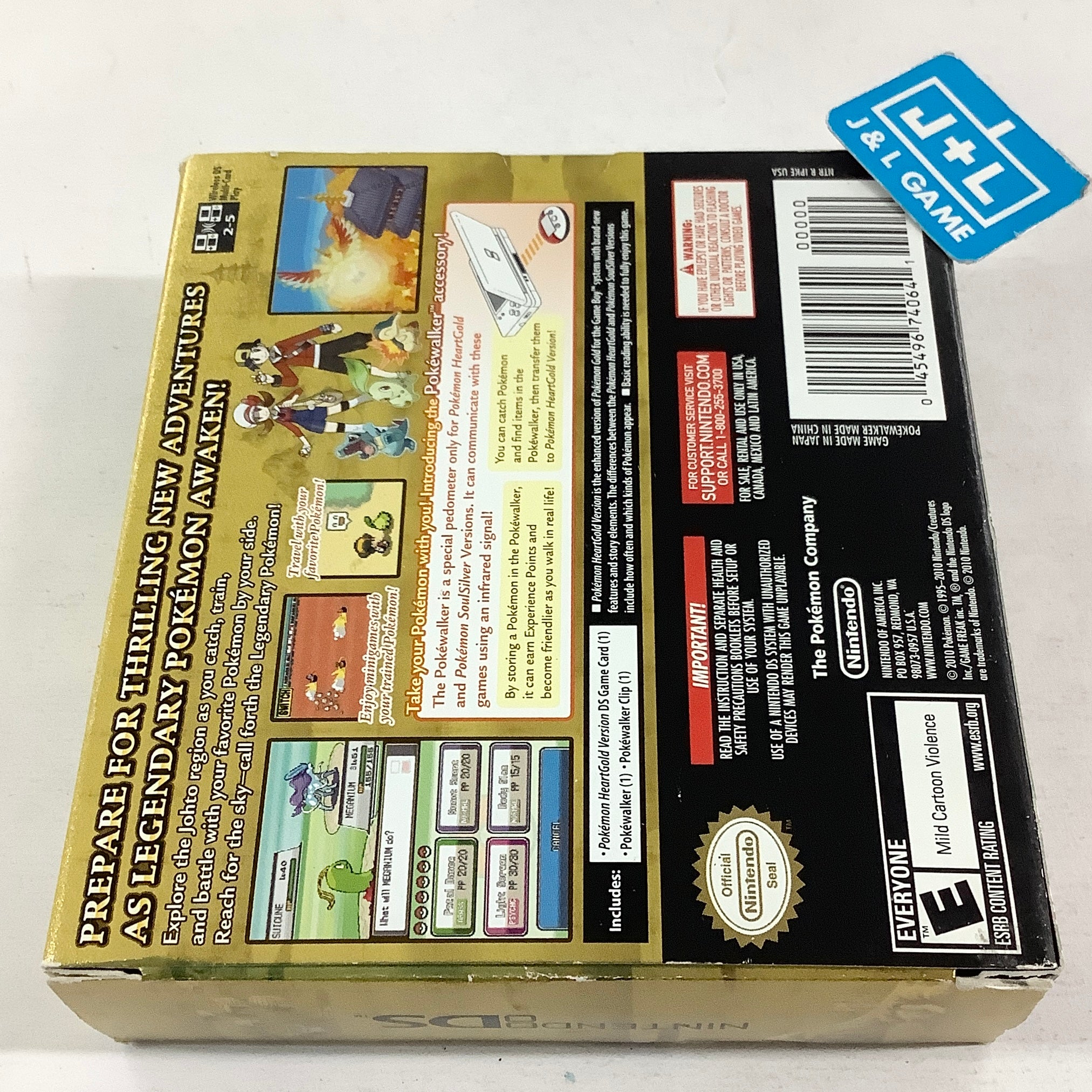 Pokemon HeartGold Version (w/ Pokewalker) - (NDS) Nintendo DS [Pre-Owned] Video Games Nintendo