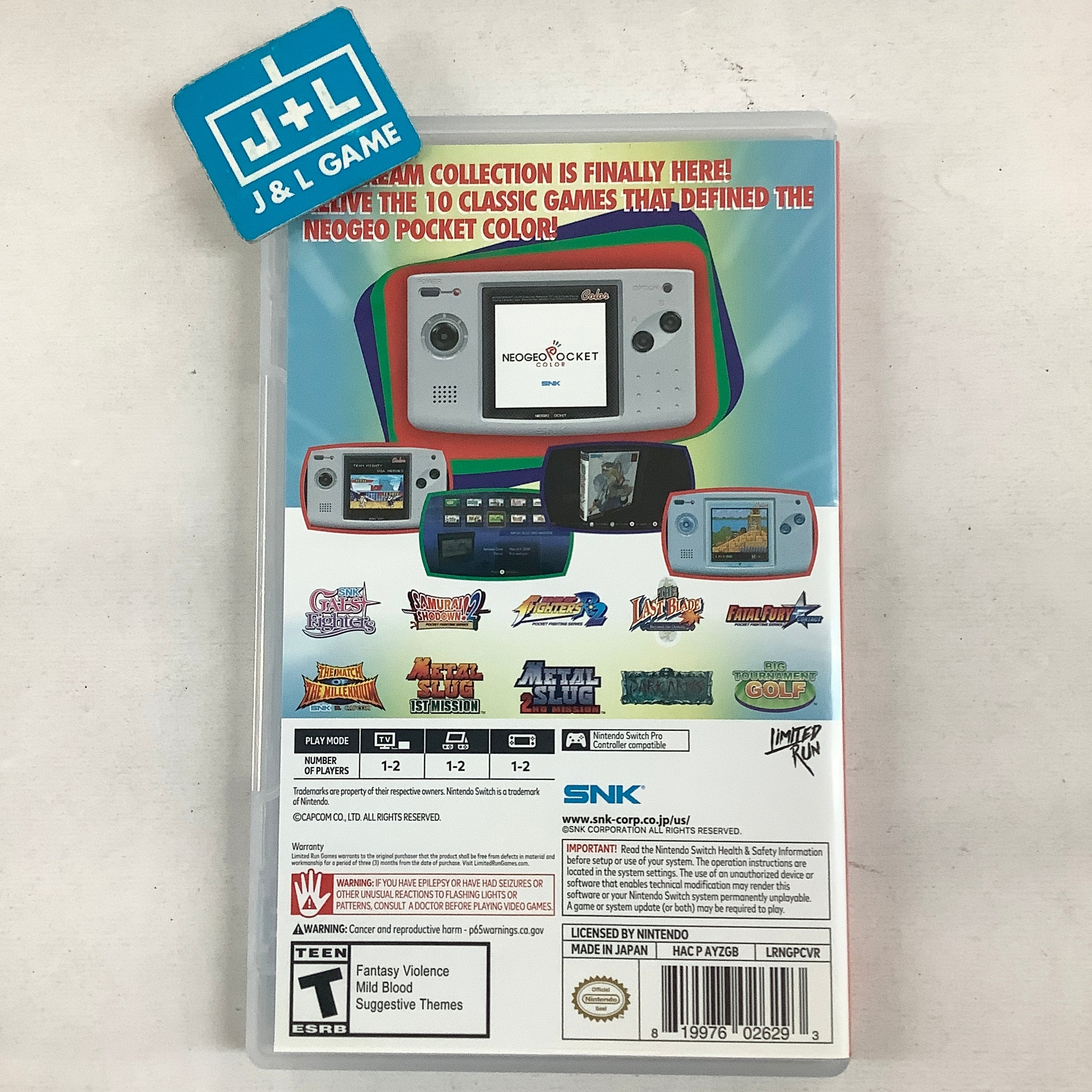 NeoGeo Pocket Color Selection Vol. 1 - (NSW) Nintendo Switch [Pre-Owned] Video Games Limited Run Games
