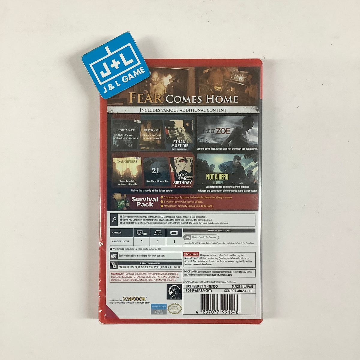 Resident Evil 7 Biohazard Gold Edition - (NS2) Nintendo Switch 2 Video Games Capcom