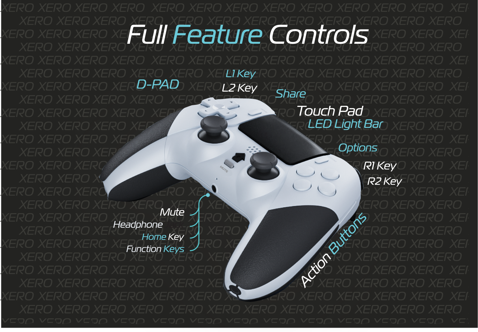 Xero Wireless Controller for PlayStation 5 - (PS5) PlayStation 5 ACCESSORIES Datel