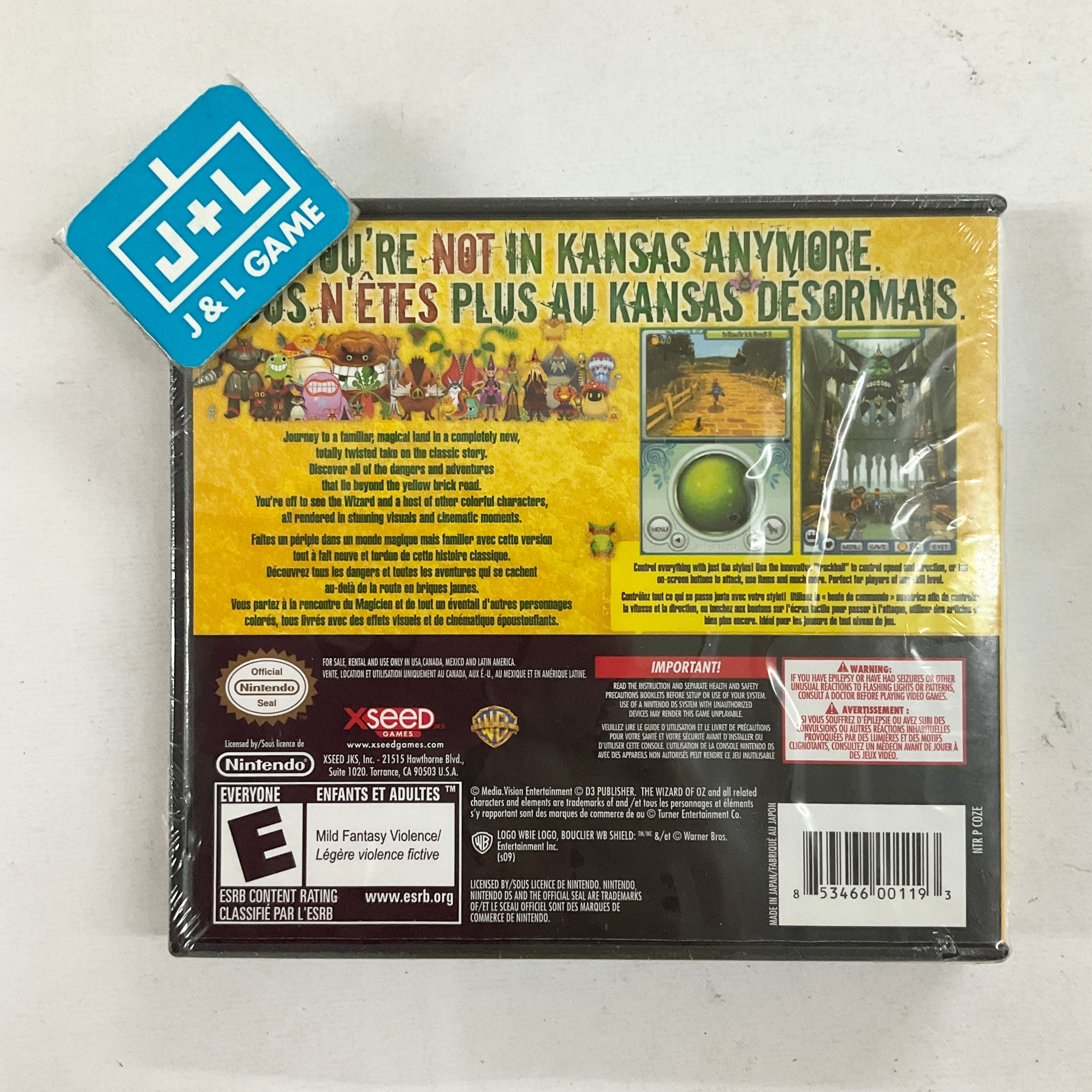The Wizard of Oz: Beyond the Yellow Brick Road - (NDS) Nintendo DS Video Games XSEED Games