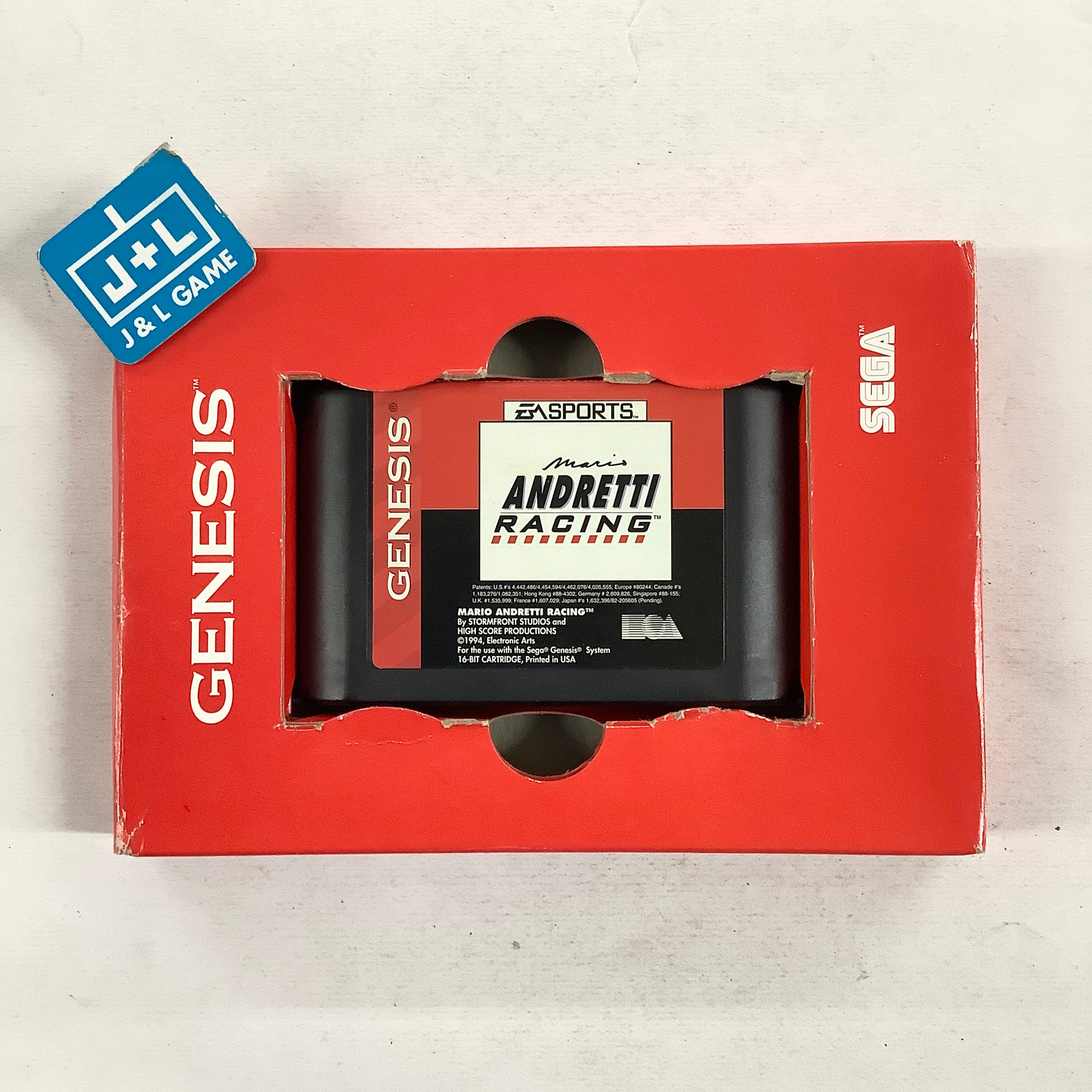 Mario Andretti Racing (PaperBox) - (SG) SEGA Genesis [Pre-Owned] Video Games EA Sports