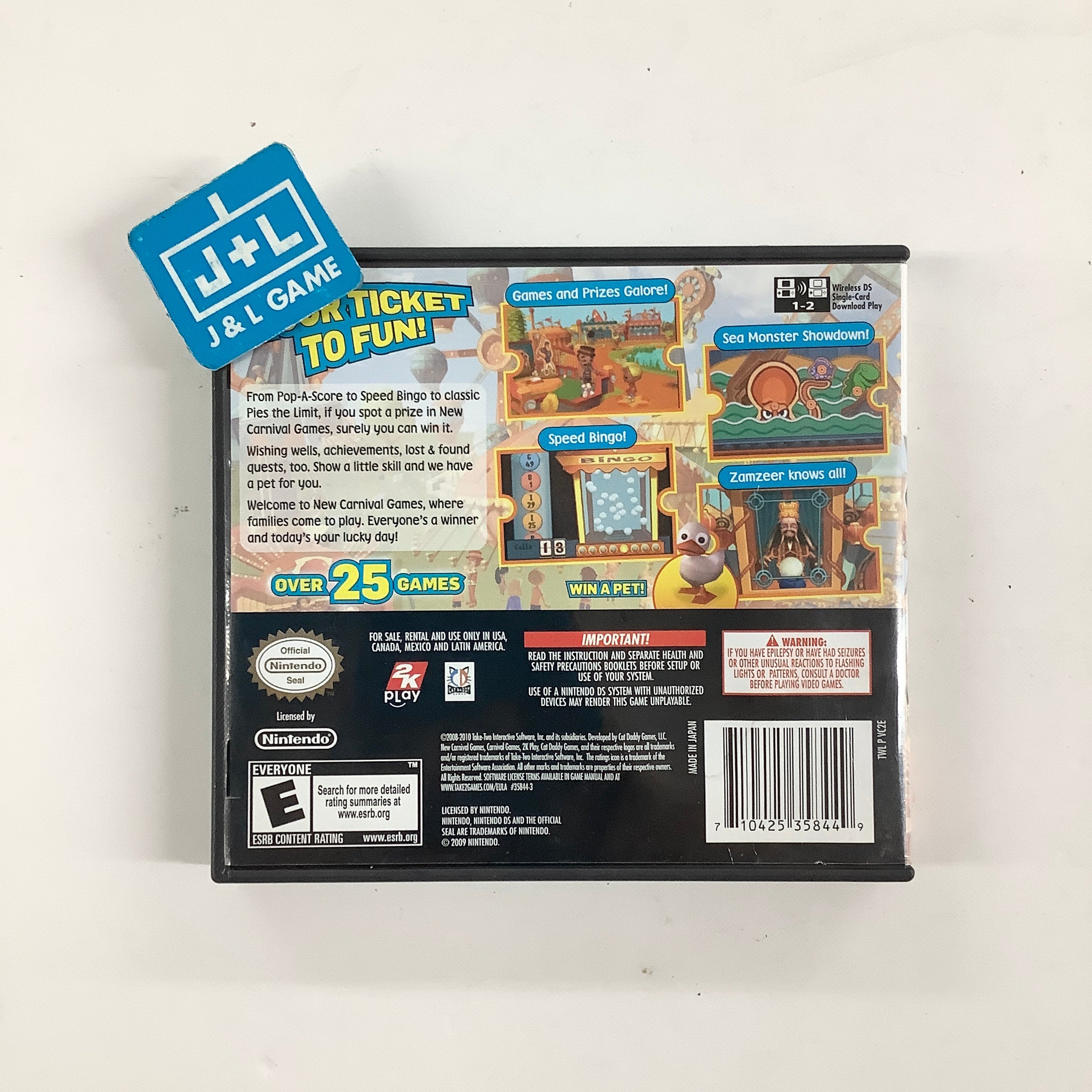 New Carnival Games - (NDS) Nintendo DS [Pre-Owned] Video Games 2K Games
